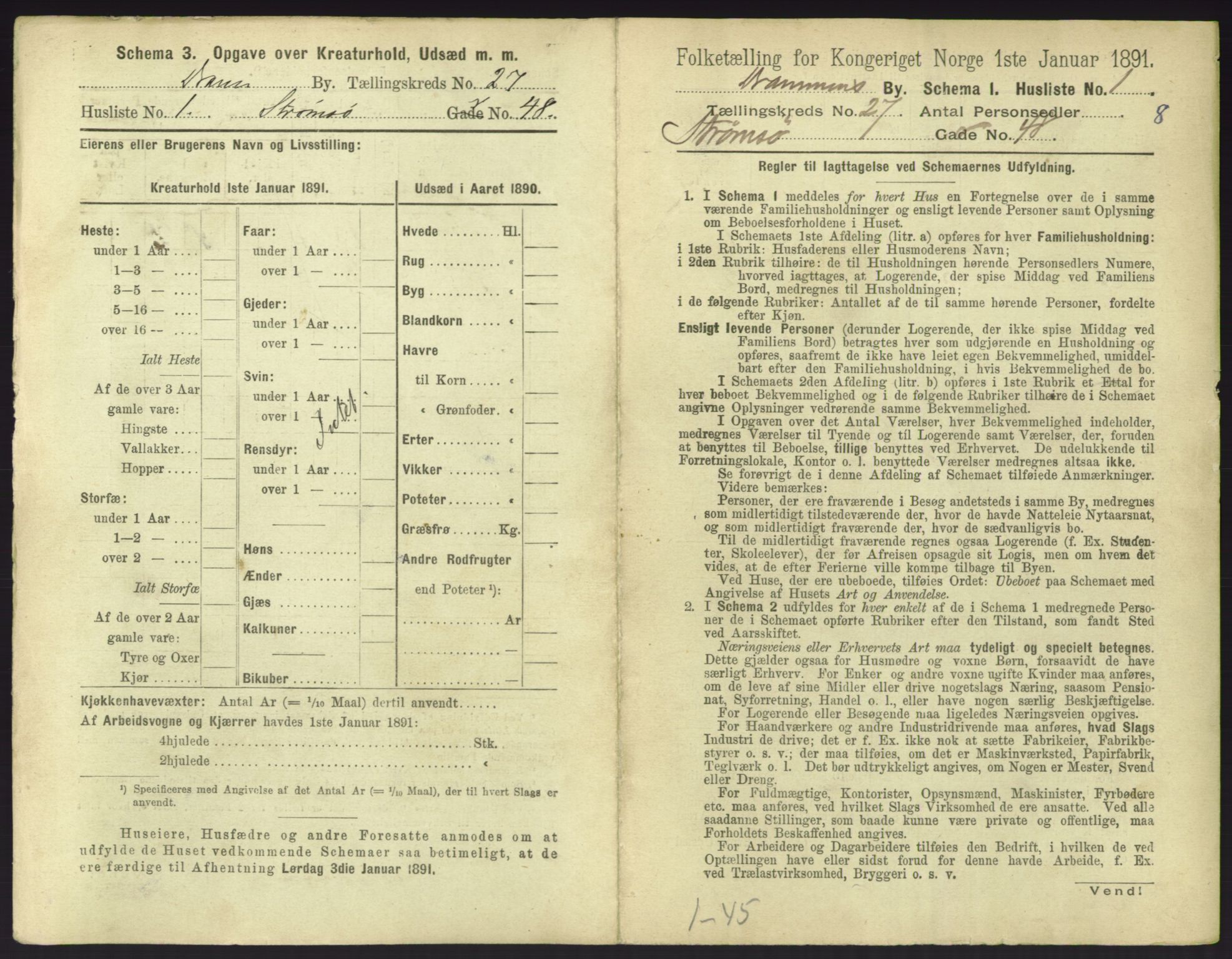 RA, 1891 census for 0602 Drammen, 1891, p. 2259