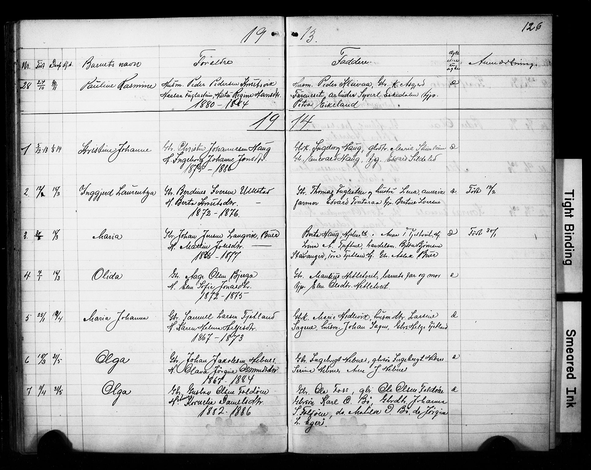 Jelsa sokneprestkontor, AV/SAST-A-101842/01/V: Parish register (copy) no. B 4, 1890-1928, p. 126