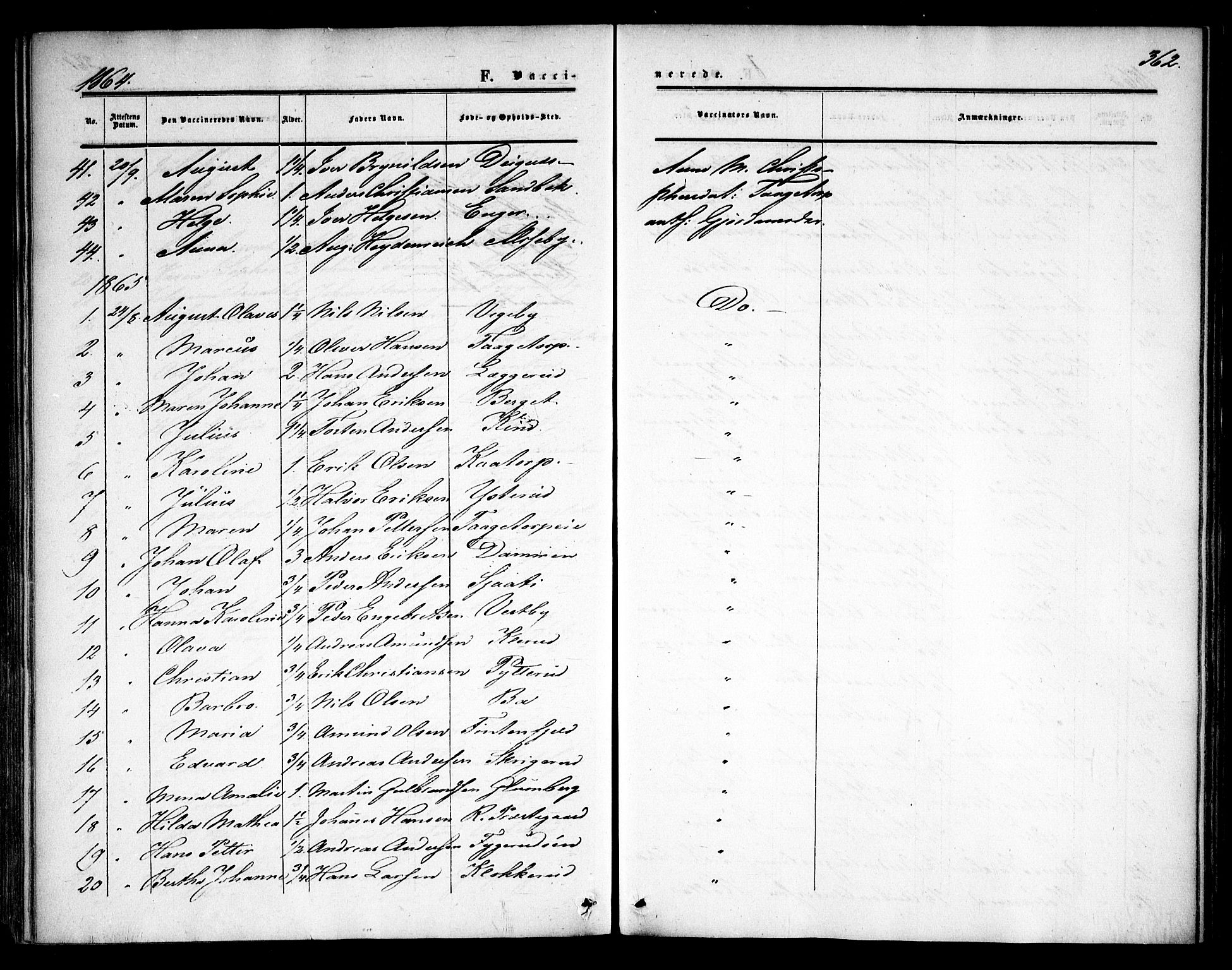 Rødenes prestekontor Kirkebøker, AV/SAO-A-2005/F/Fa/L0007: Parish register (official) no. I 7, 1860-1869, p. 362