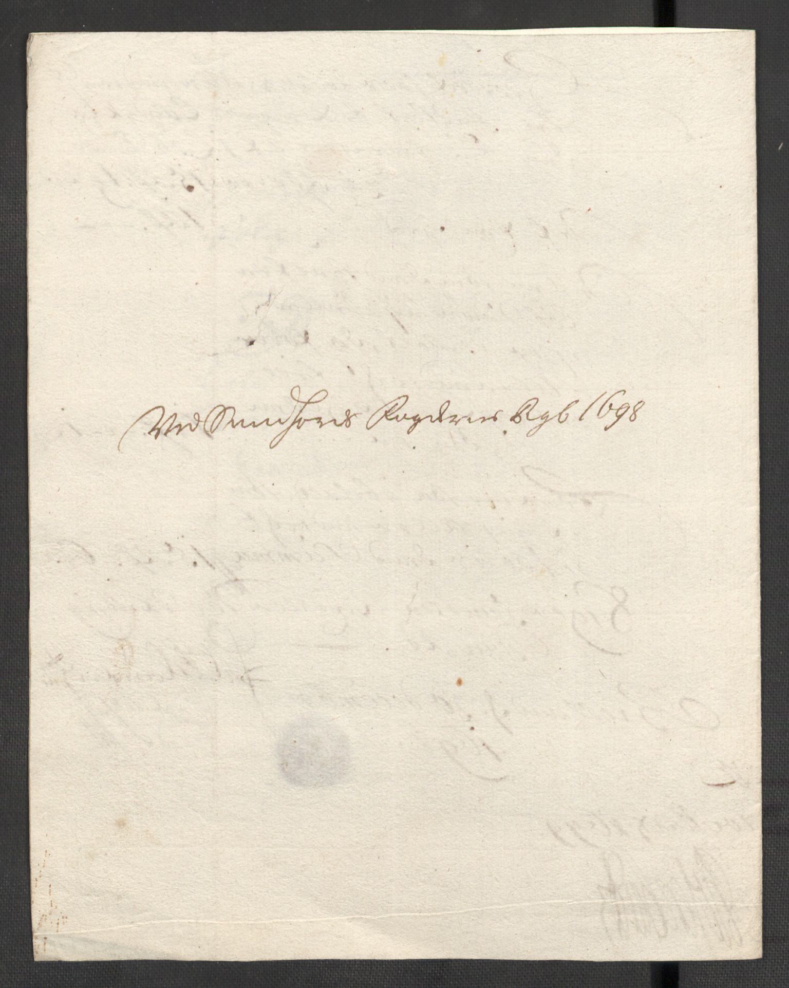 Rentekammeret inntil 1814, Reviderte regnskaper, Fogderegnskap, RA/EA-4092/R48/L2977: Fogderegnskap Sunnhordland og Hardanger, 1697-1698, p. 243