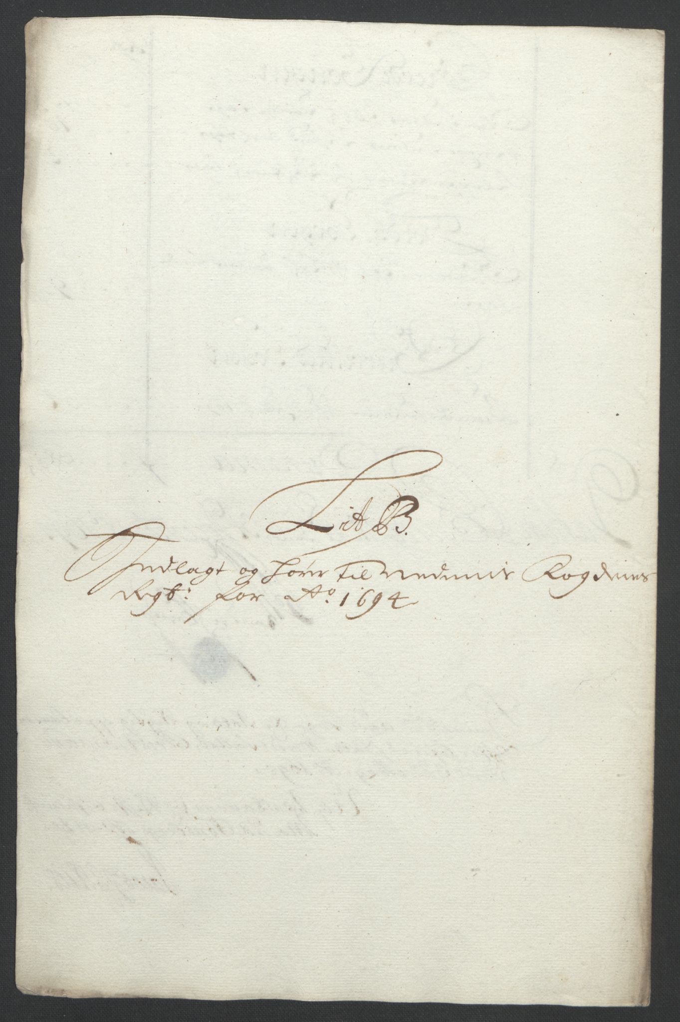 Rentekammeret inntil 1814, Reviderte regnskaper, Fogderegnskap, AV/RA-EA-4092/R39/L2312: Fogderegnskap Nedenes, 1693-1695, p. 132