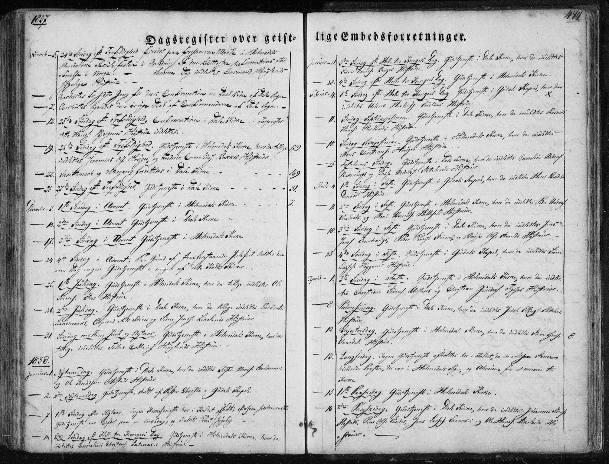 Fjaler sokneprestembete, SAB/A-79801/H/Haa/Haaa/L0006: Parish register (official) no. A 6, 1835-1884, p. 474