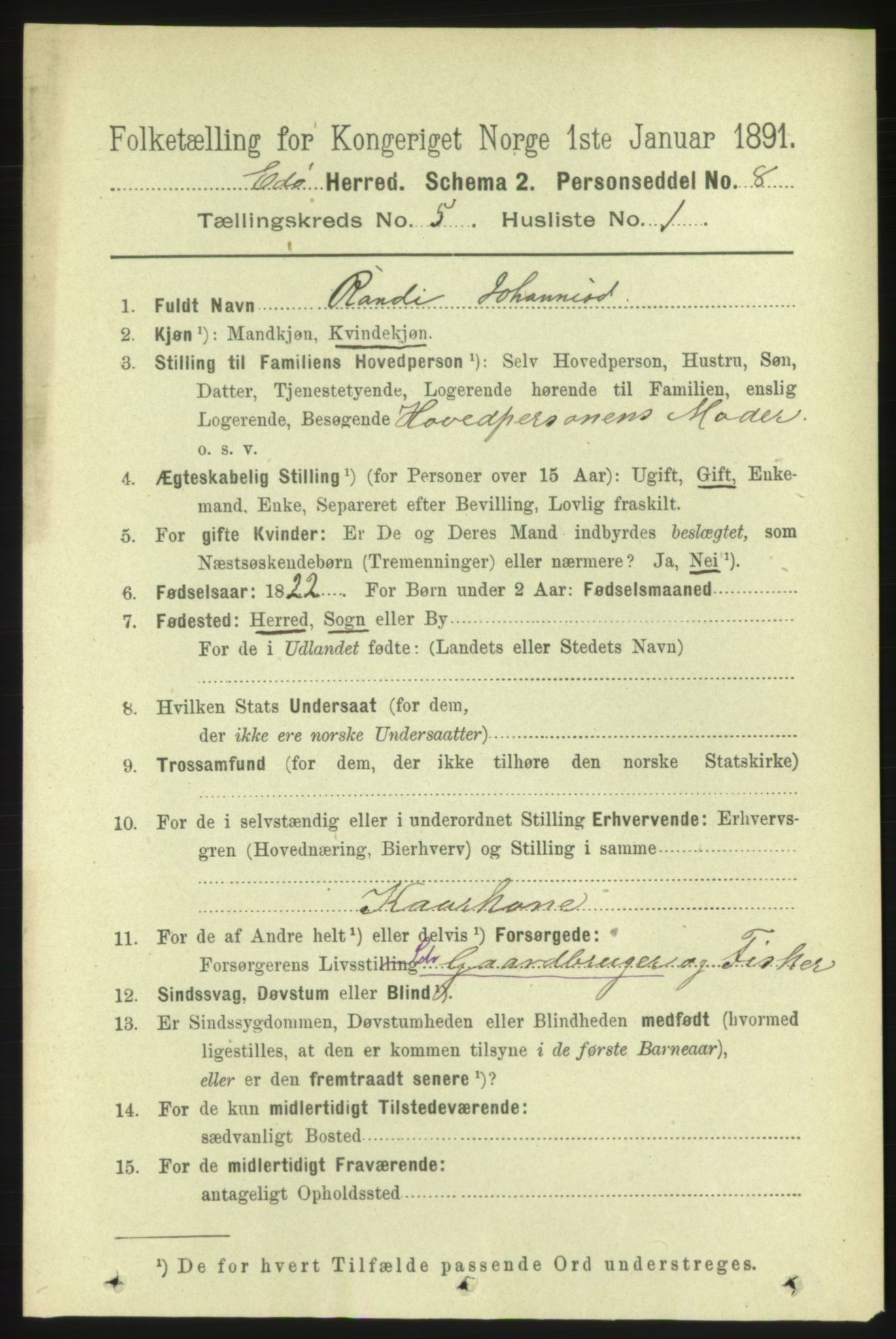 RA, 1891 census for 1573 Edøy, 1891, p. 1202