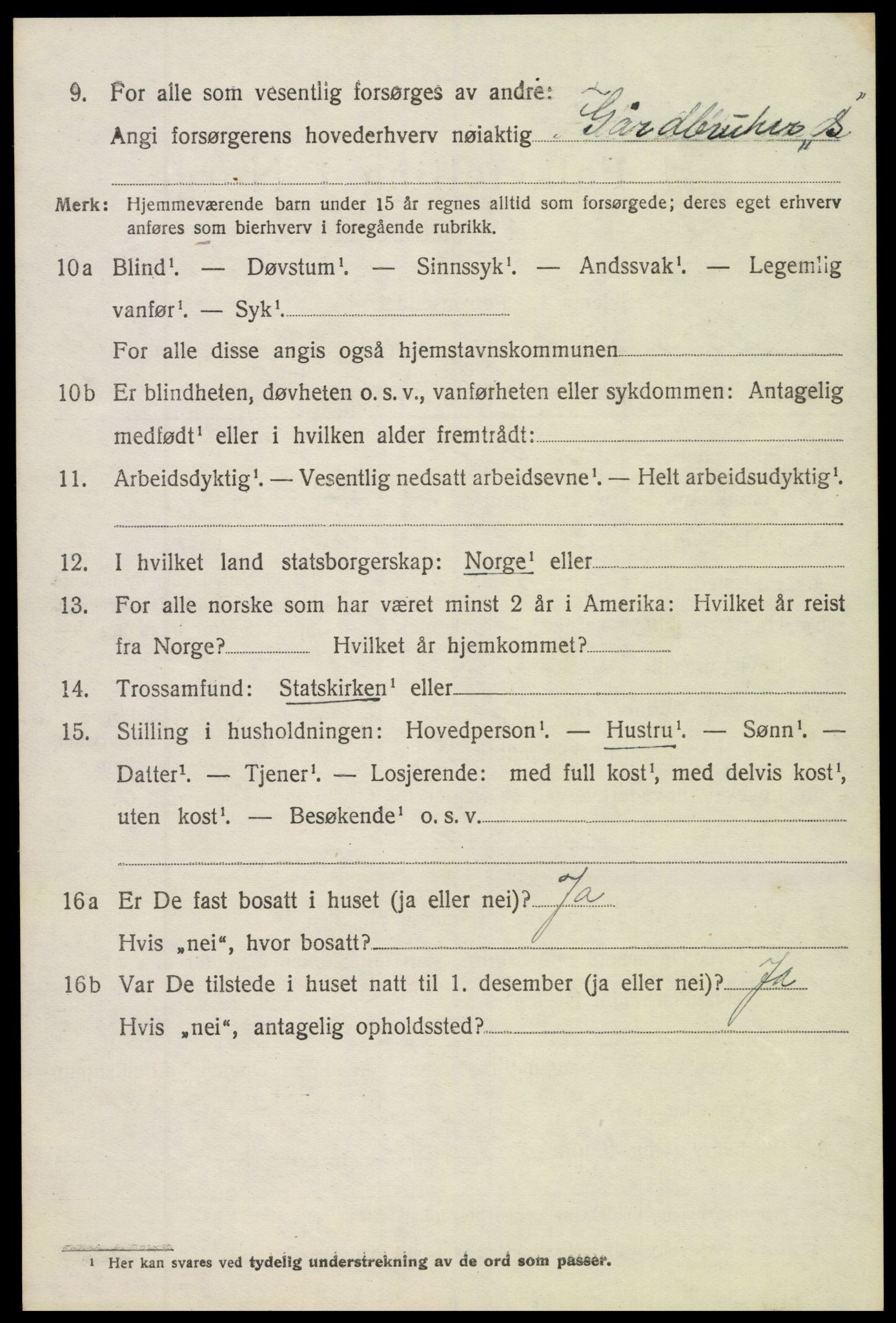 SAH, 1920 census for Sør-Aurdal, 1920, p. 7466