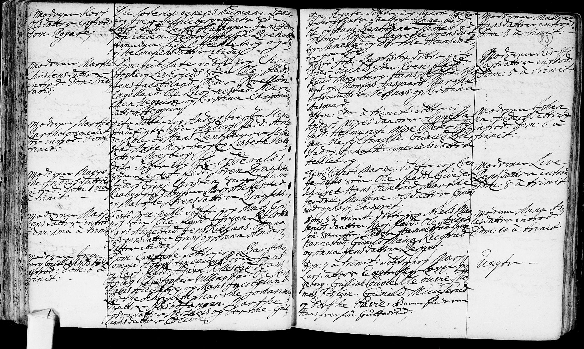 Røyken kirkebøker, AV/SAKO-A-241/F/Fa/L0002: Parish register (official) no. 2, 1731-1782, p. 83