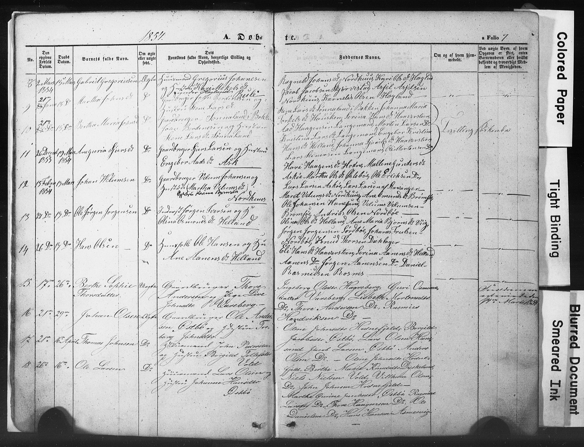 Rennesøy sokneprestkontor, SAST/A -101827/H/Ha/Hab/L0002: Parish register (copy) no. B 2, 1852-1880, p. 7