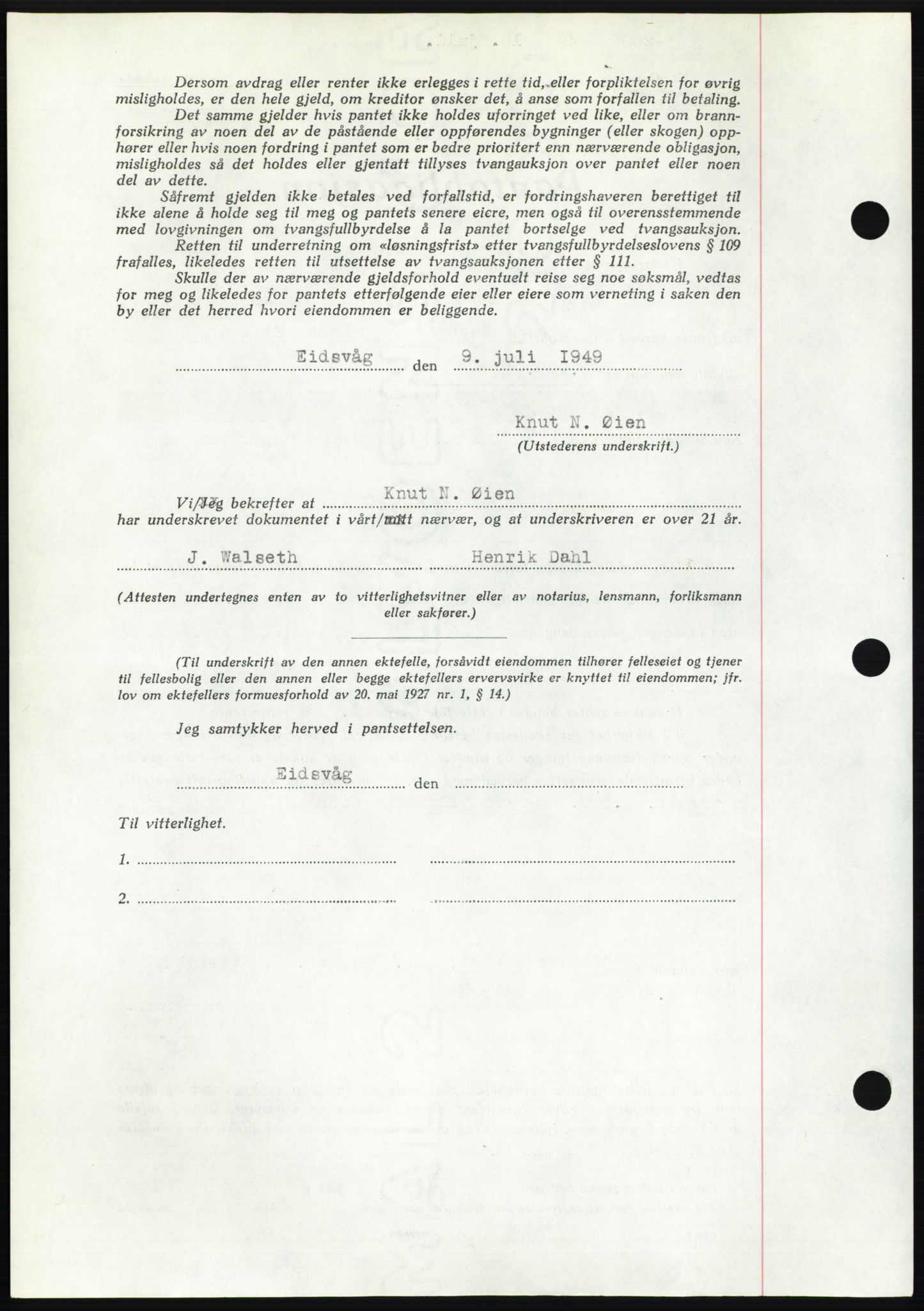 Romsdal sorenskriveri, AV/SAT-A-4149/1/2/2C: Mortgage book no. B4, 1948-1949, Diary no: : 2006/1949