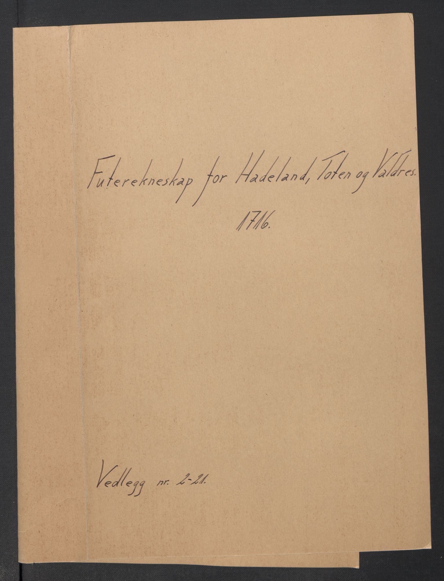Rentekammeret inntil 1814, Reviderte regnskaper, Fogderegnskap, RA/EA-4092/R18/L1315: Fogderegnskap Hadeland, Toten og Valdres, 1716, p. 232