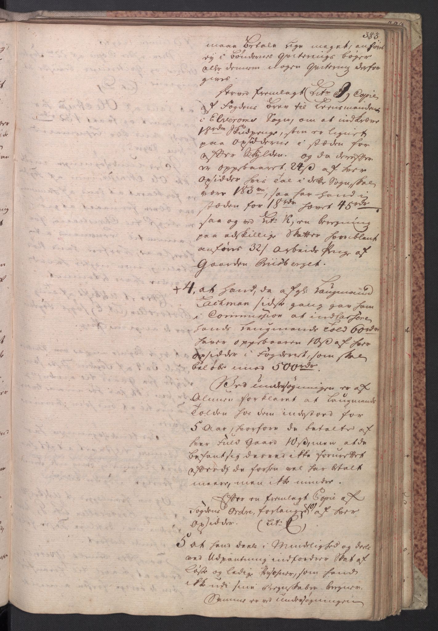 Rentekammeret, Kammerkanselliet, AV/RA-EA-3111/G/Gh/Gha/L0032: Norsk ekstraktmemorialprotokoll (merket RK 53.77), 1753-1755, p. 383