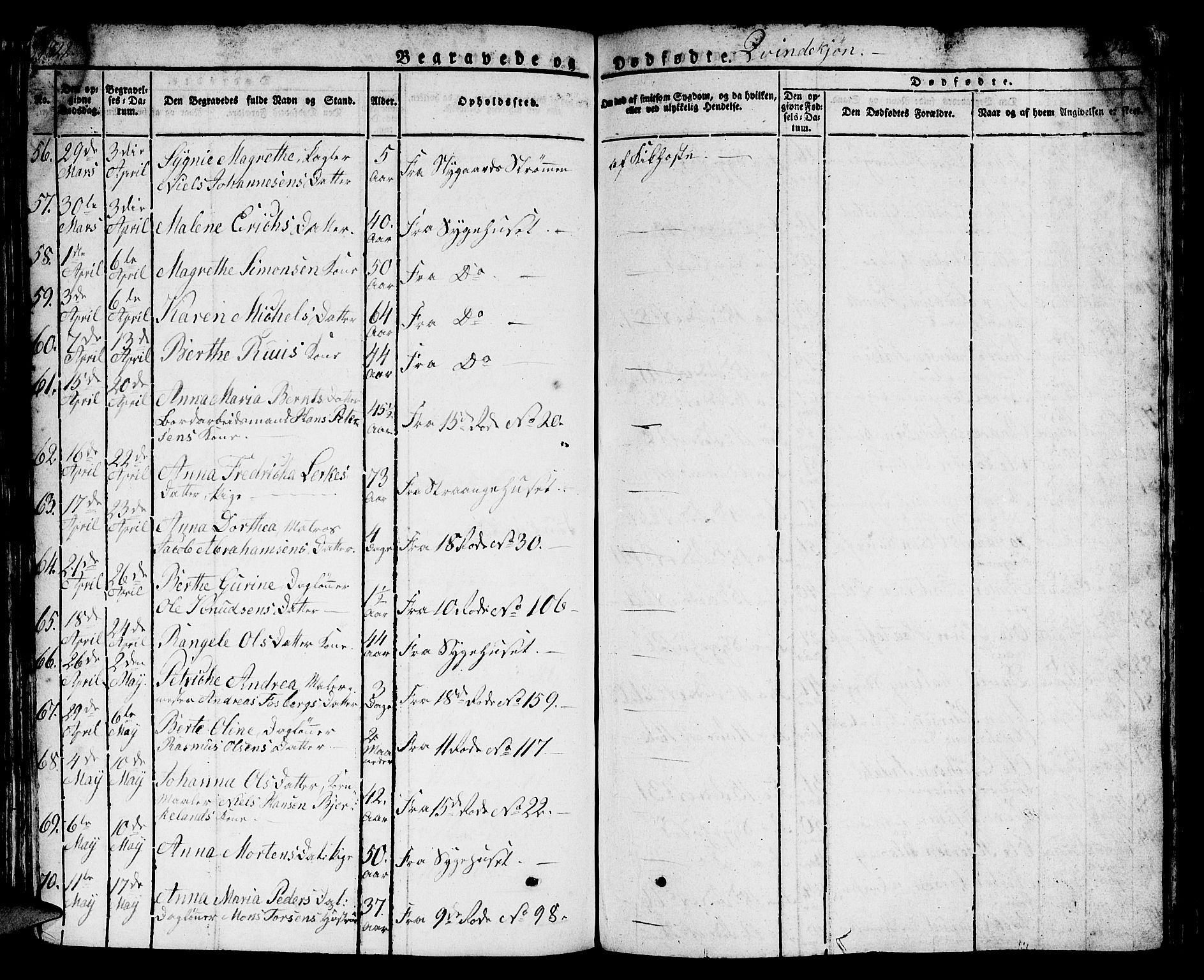 Domkirken sokneprestembete, SAB/A-74801/H/Hab/L0002: Parish register (copy) no. A 2, 1821-1839, p. 489