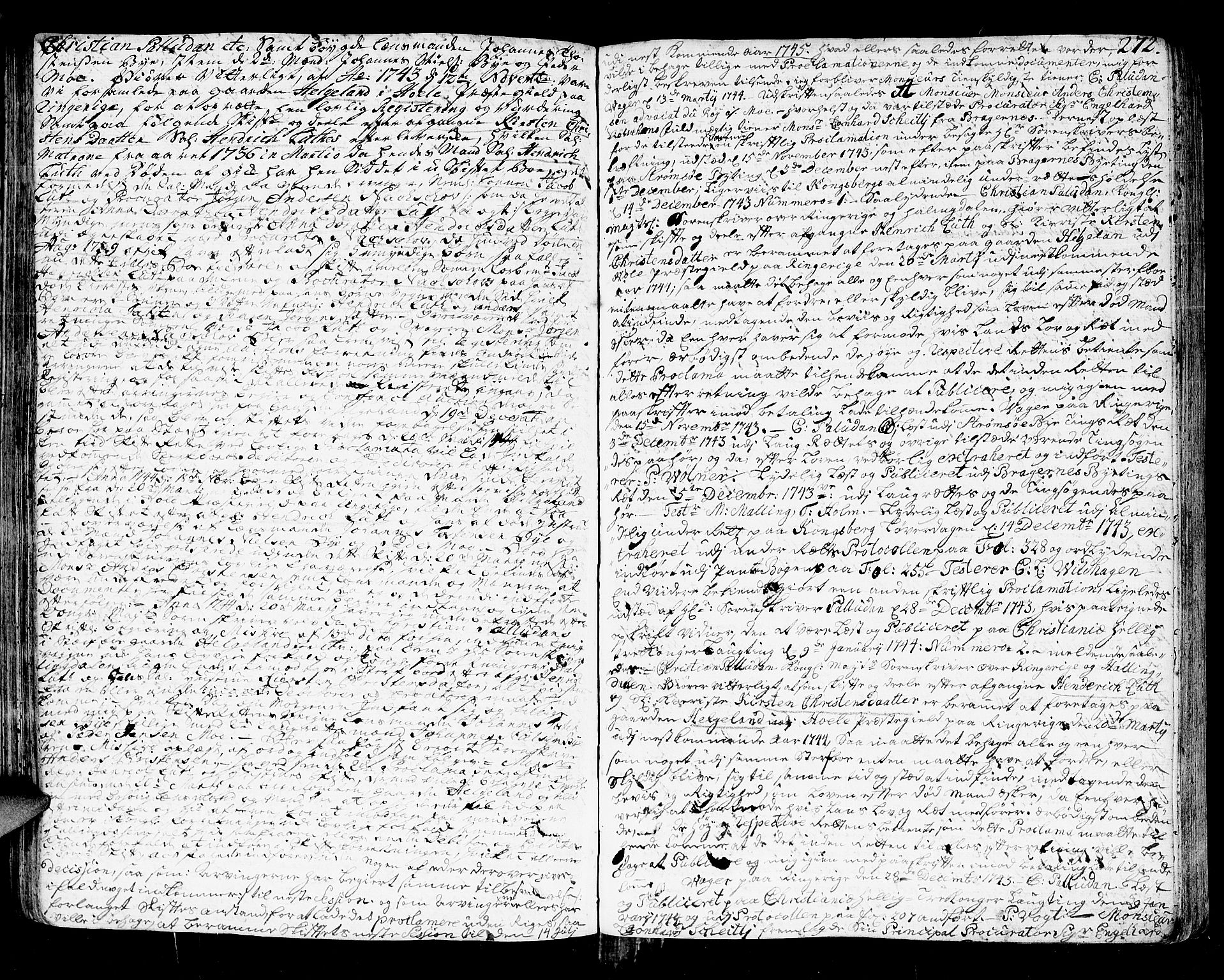 Ringerike og Hallingdal sorenskriveri, SAKO/A-81/H/Ha/L0014: Skifteprotokoll, 1744-1749, p. 271b-272a