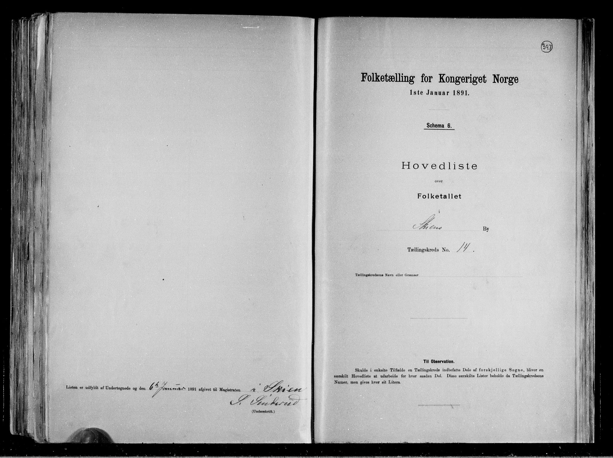 RA, 1891 census for 0806 Skien, 1891, p. 35