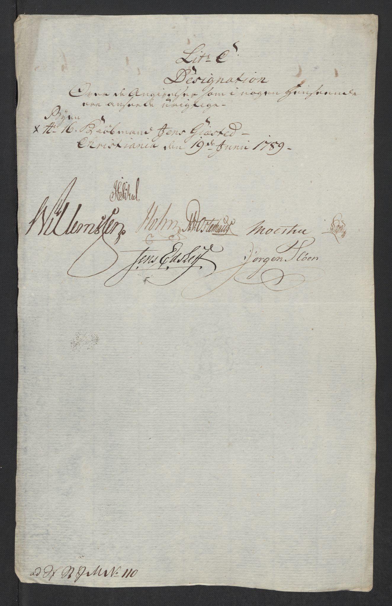 Rentekammeret inntil 1814, Reviderte regnskaper, Mindre regnskaper, AV/RA-EA-4068/Rf/Rfe/L0005: Buskerud fogderi. Christiania, 1789, p. 350