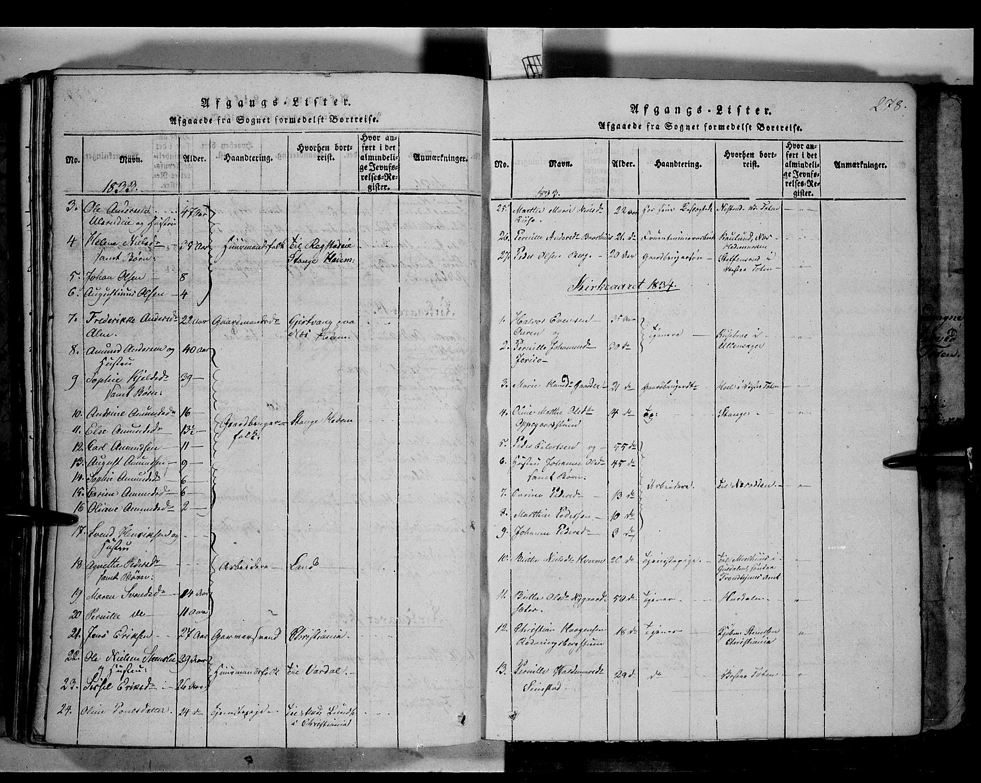Østre Toten prestekontor, SAH/PREST-104/H/Ha/Haa/L0001: Parish register (official) no. 1, 1828-1839, p. 278