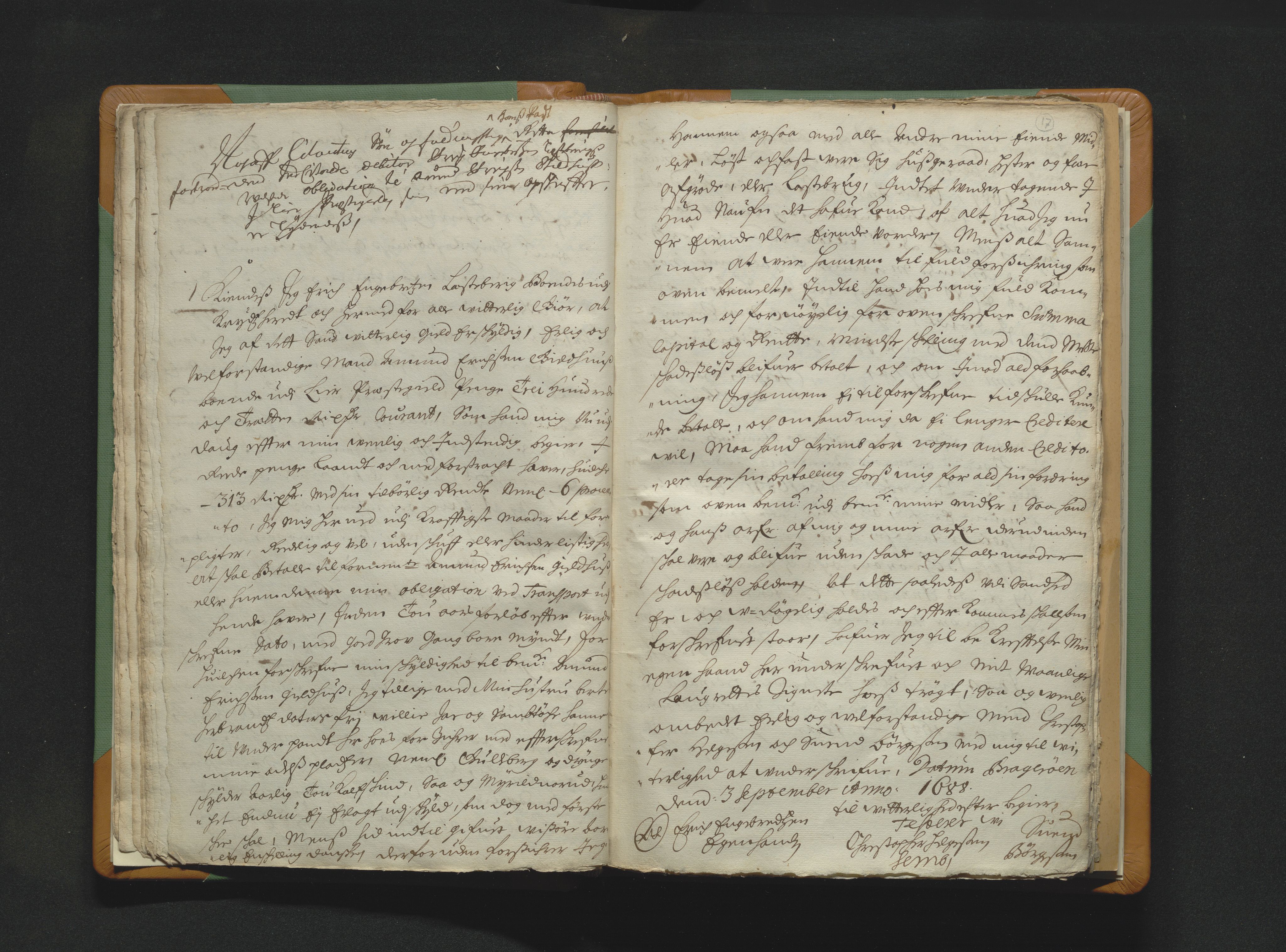 Eiker, Modum og Sigdal sorenskriveri, AV/SAKO-A-123/H/Hb/Hba/L0002b: Skifteprotokoll, 1678-1696, p. 16b-17a