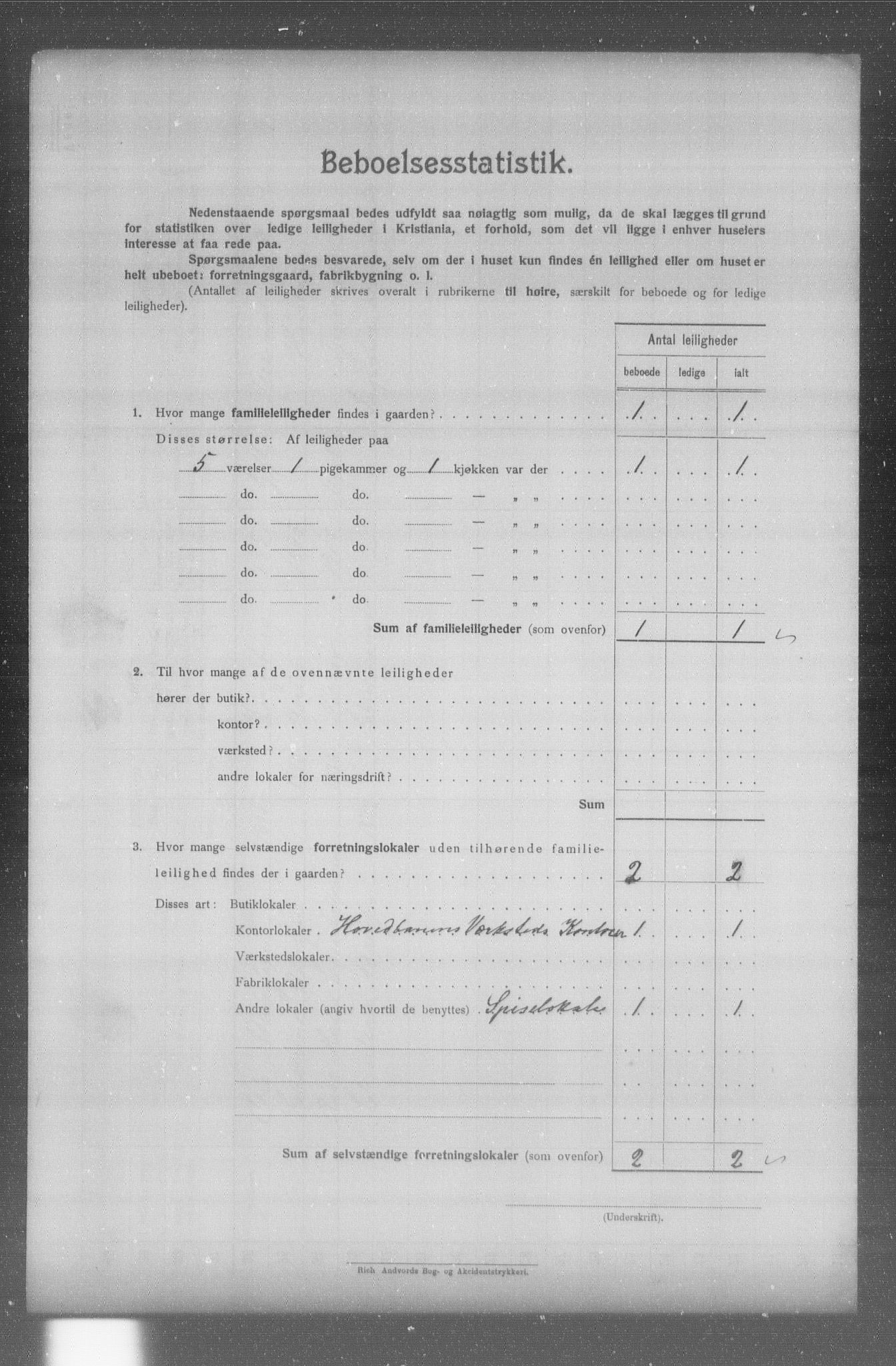 OBA, Municipal Census 1904 for Kristiania, 1904, p. 6186