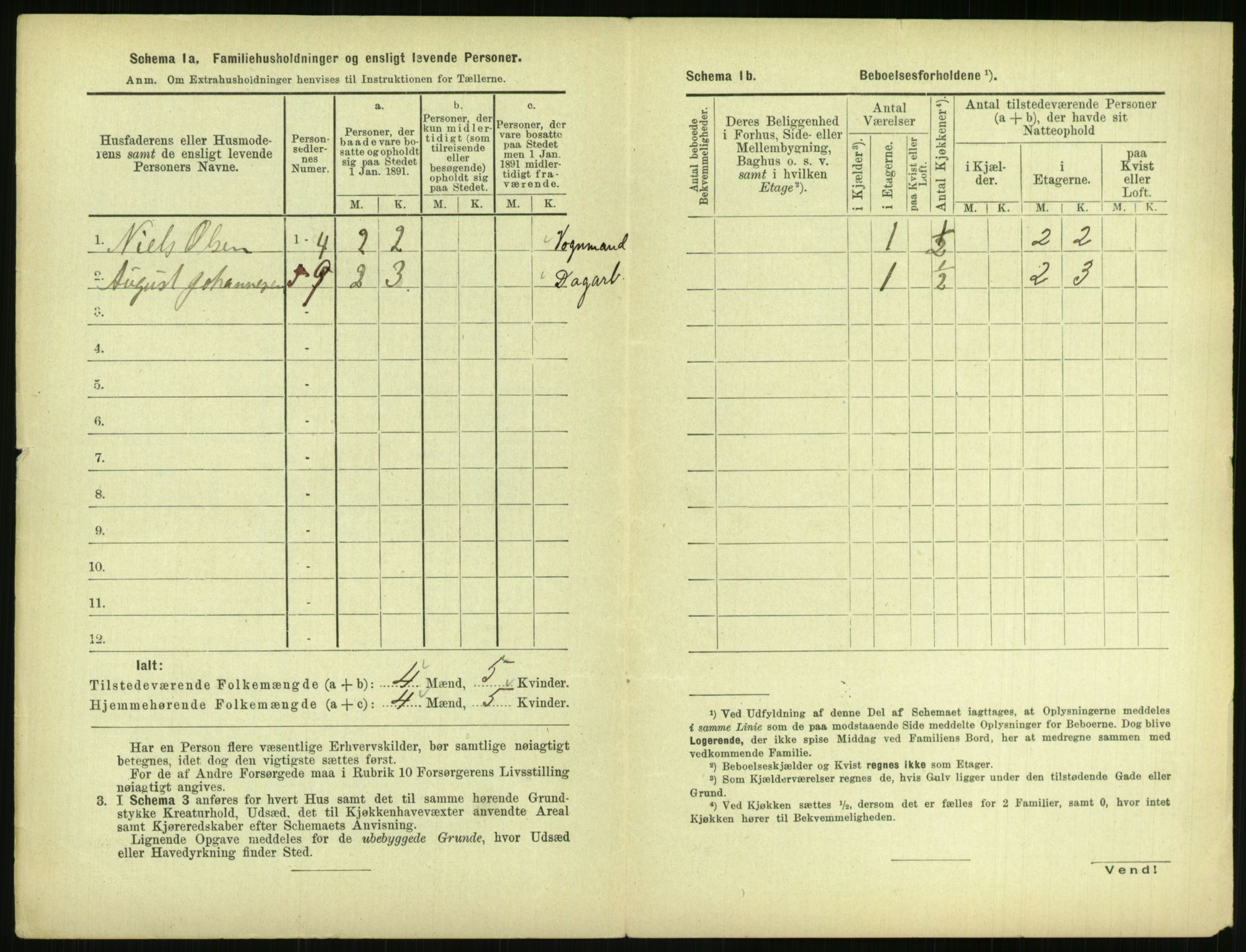 RA, 1891 census for 0806 Skien, 1891, p. 305