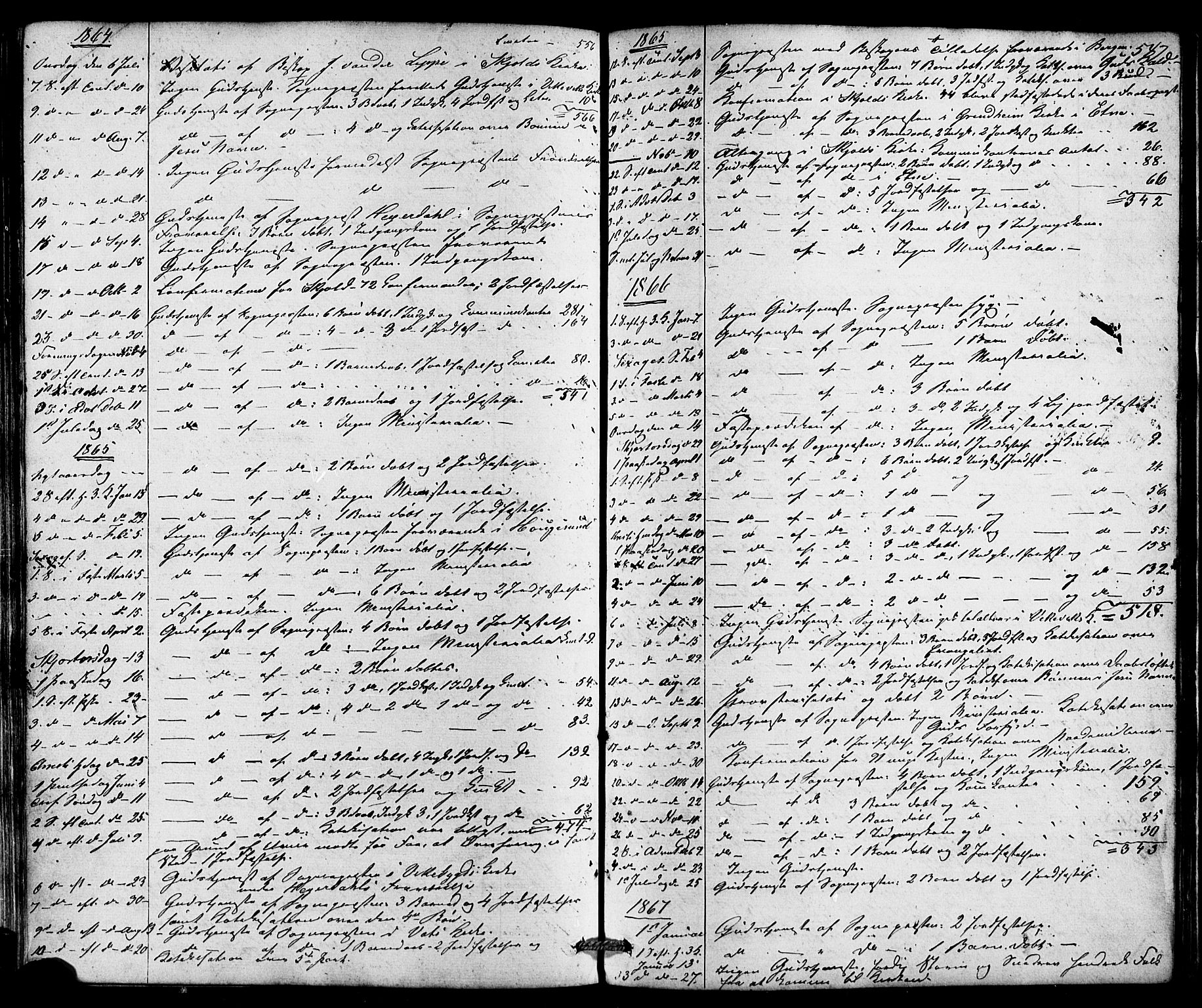 Skjold sokneprestkontor, AV/SAST-A-101847/H/Ha/Haa/L0008: Parish register (official) no. A 8, 1856-1882, p. 547