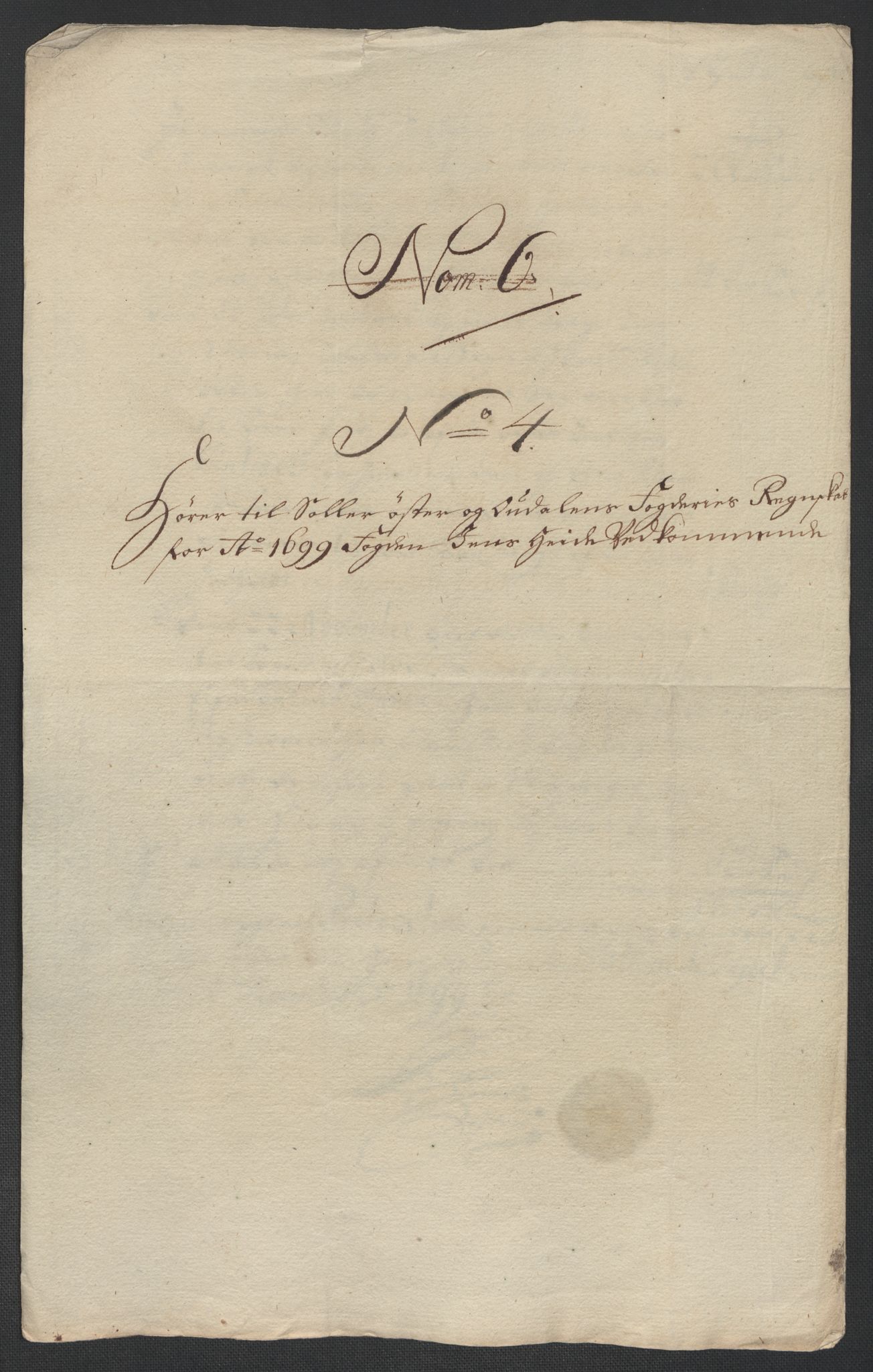 Rentekammeret inntil 1814, Reviderte regnskaper, Fogderegnskap, AV/RA-EA-4092/R13/L0837: Fogderegnskap Solør, Odal og Østerdal, 1699, p. 31