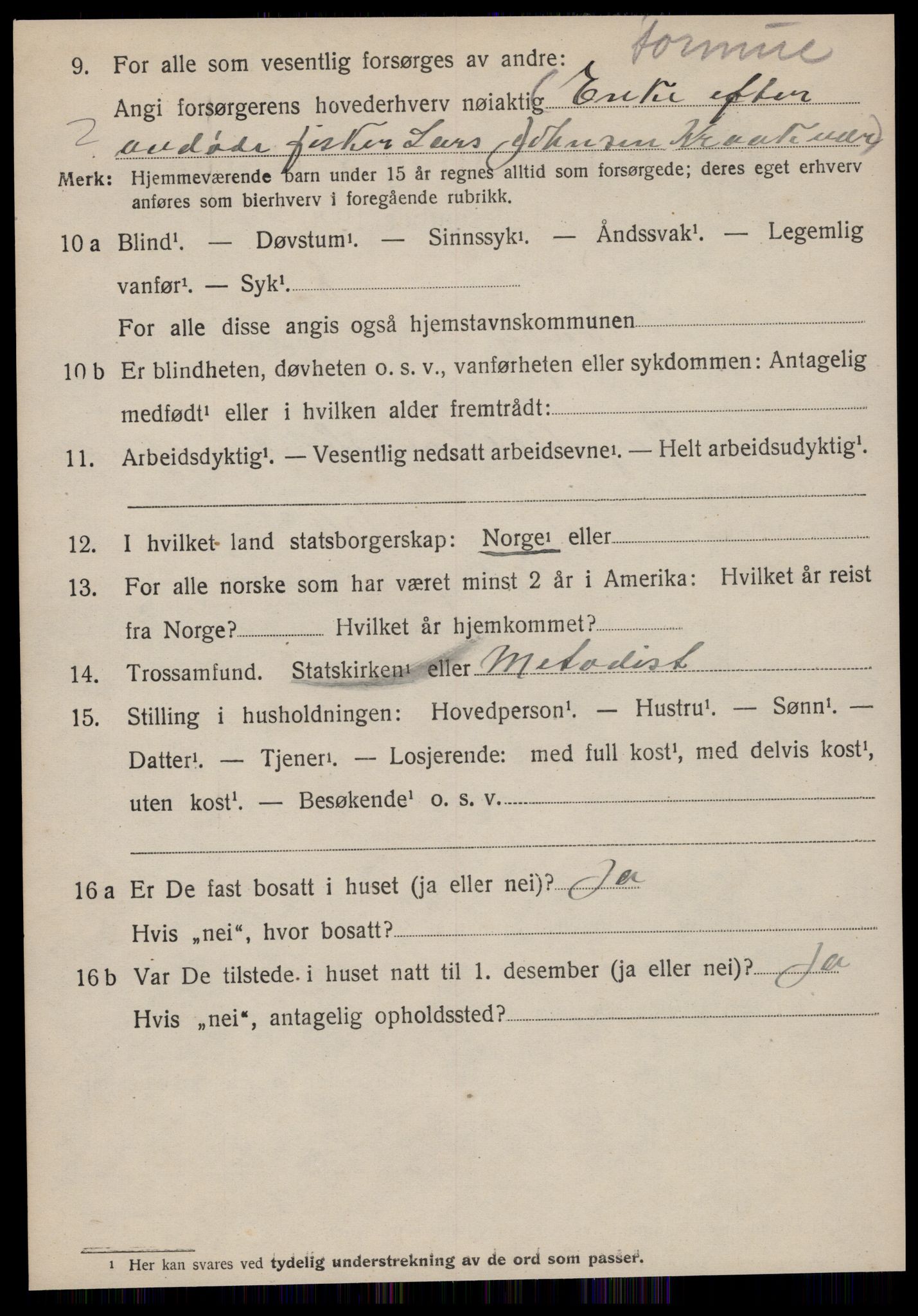 SAT, 1920 census for Edøy, 1920, p. 2213