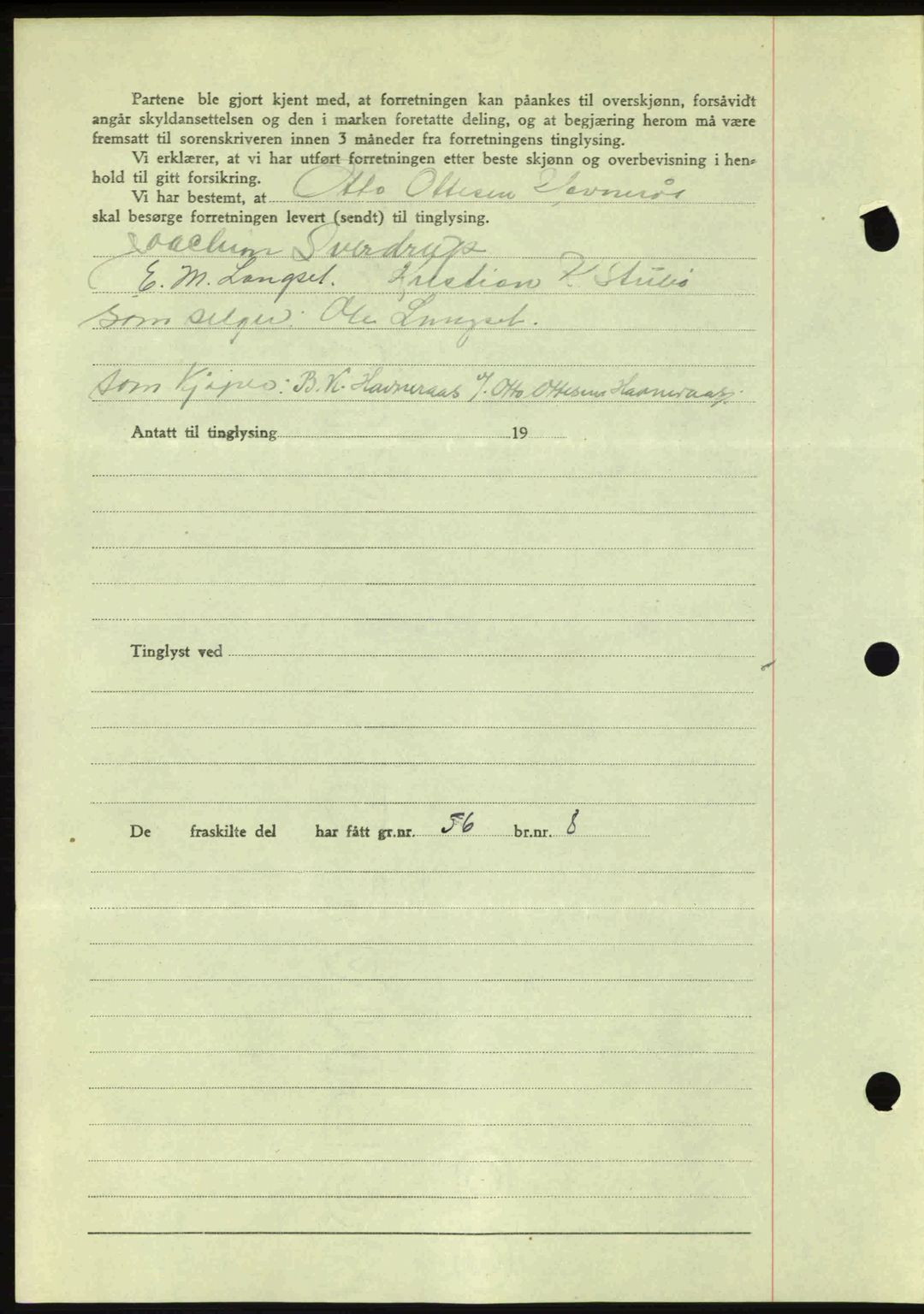 Romsdal sorenskriveri, AV/SAT-A-4149/1/2/2C: Mortgage book no. A17, 1944-1945, Diary no: : 1725/1944