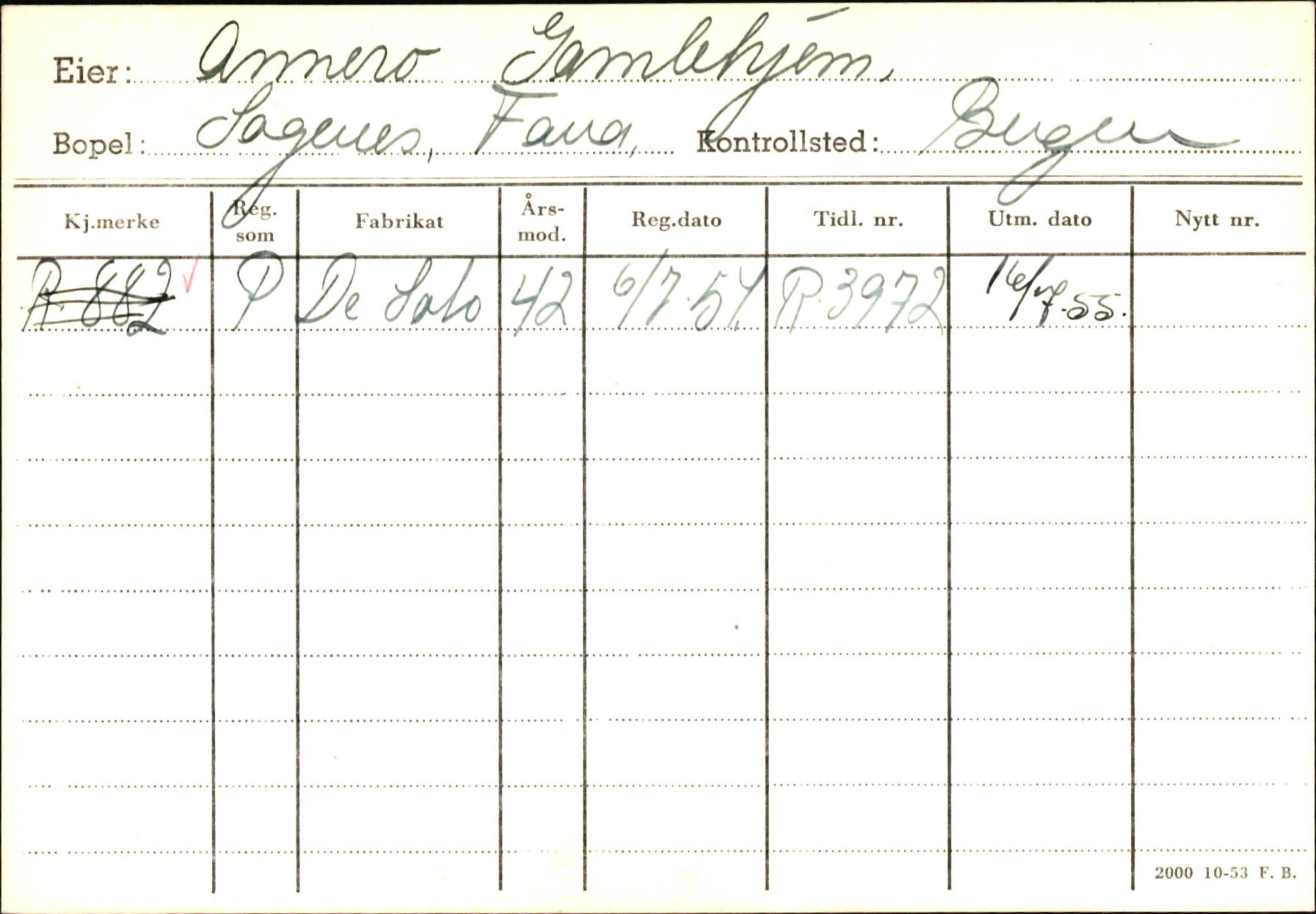 Statens vegvesen, Hordaland vegkontor, AV/SAB-A-5201/2/Ha/L0002: R-eierkort A, 1920-1971, p. 526