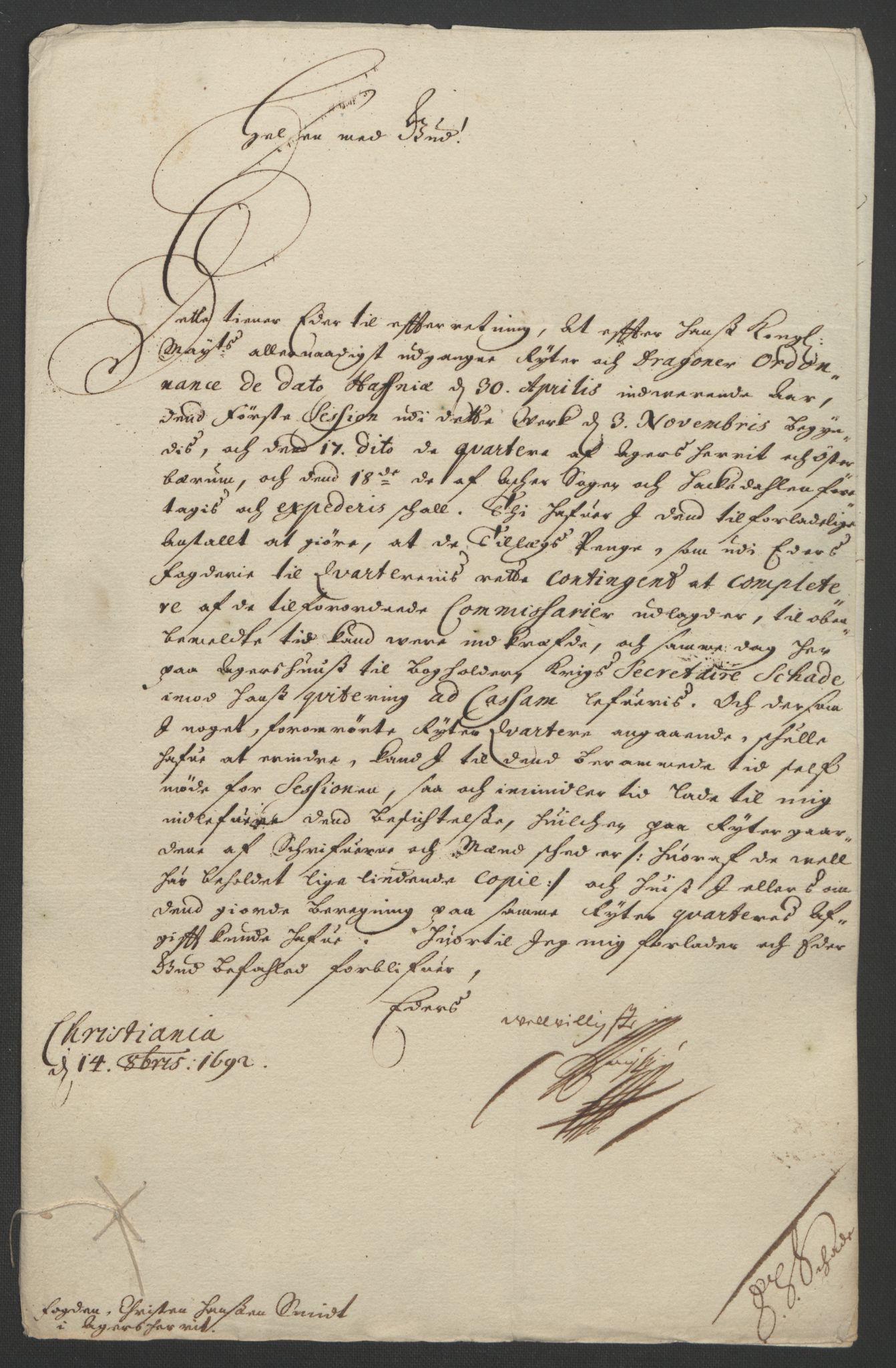 Rentekammeret inntil 1814, Reviderte regnskaper, Fogderegnskap, AV/RA-EA-4092/R08/L0426: Fogderegnskap Aker, 1692-1693, p. 150