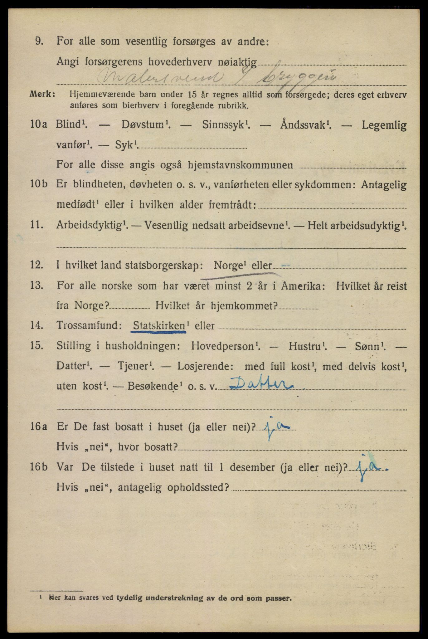 SAO, 1920 census for Kristiania, 1920, p. 392178