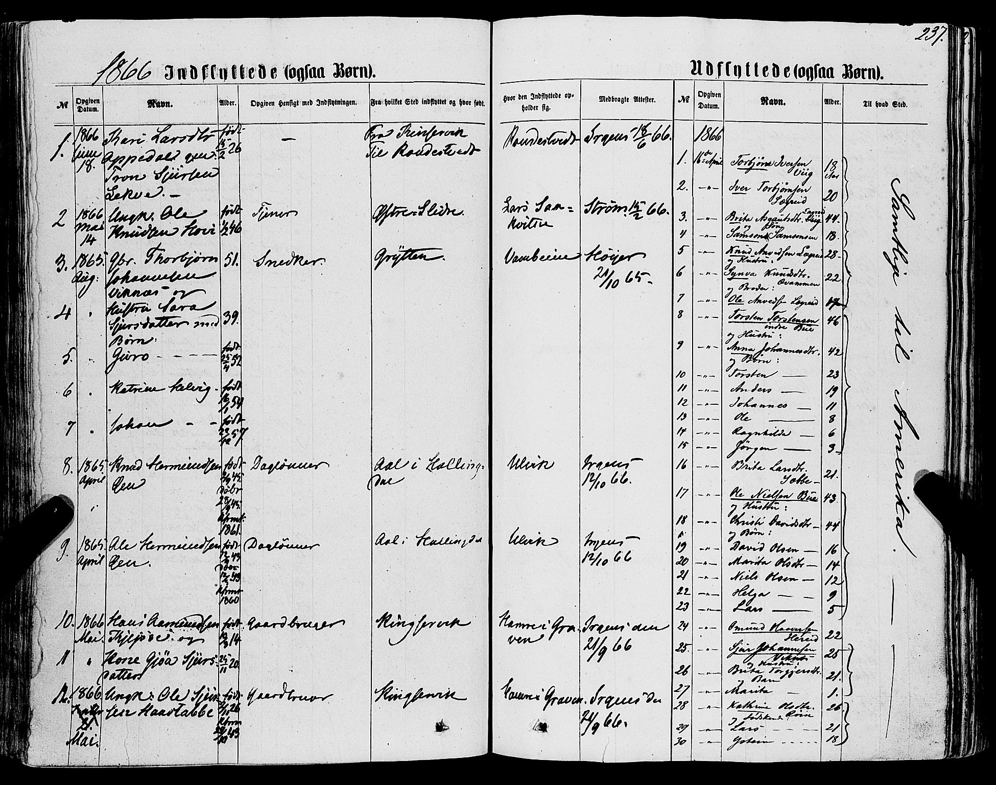 Ulvik sokneprestembete, AV/SAB-A-78801/H/Haa: Parish register (official) no. A 15, 1864-1878, p. 237