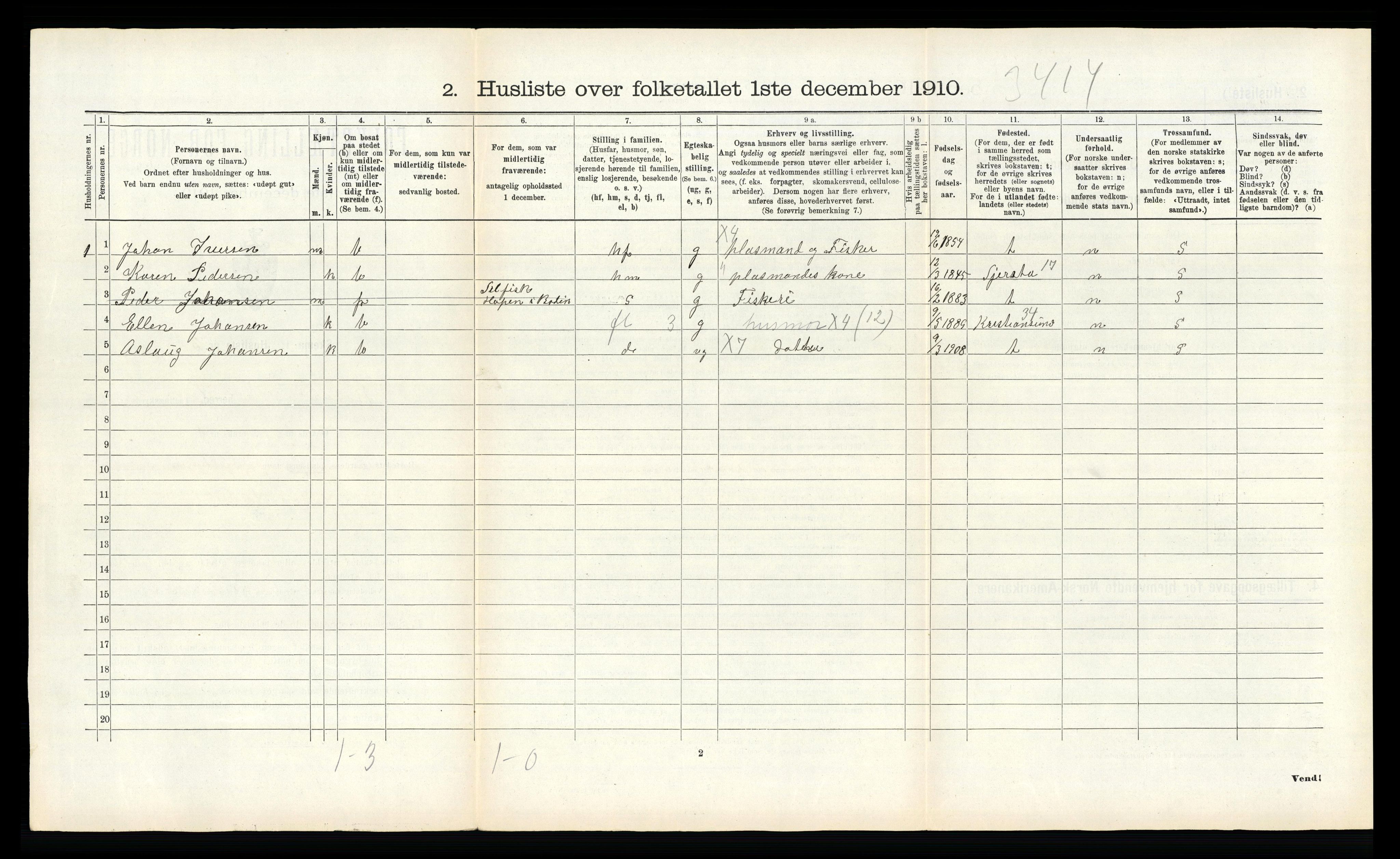 RA, 1910 census for Bodin, 1910, p. 1362