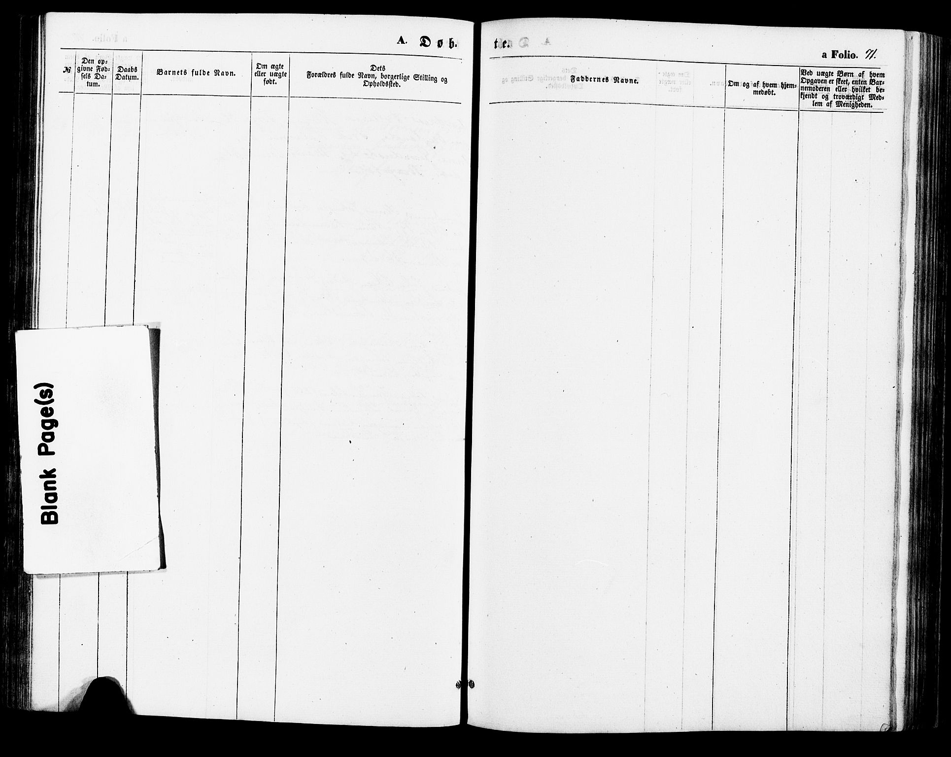 Nord-Audnedal sokneprestkontor, AV/SAK-1111-0032/F/Fa/Fab/L0002: Parish register (official) no. A 2, 1859-1882, p. 71