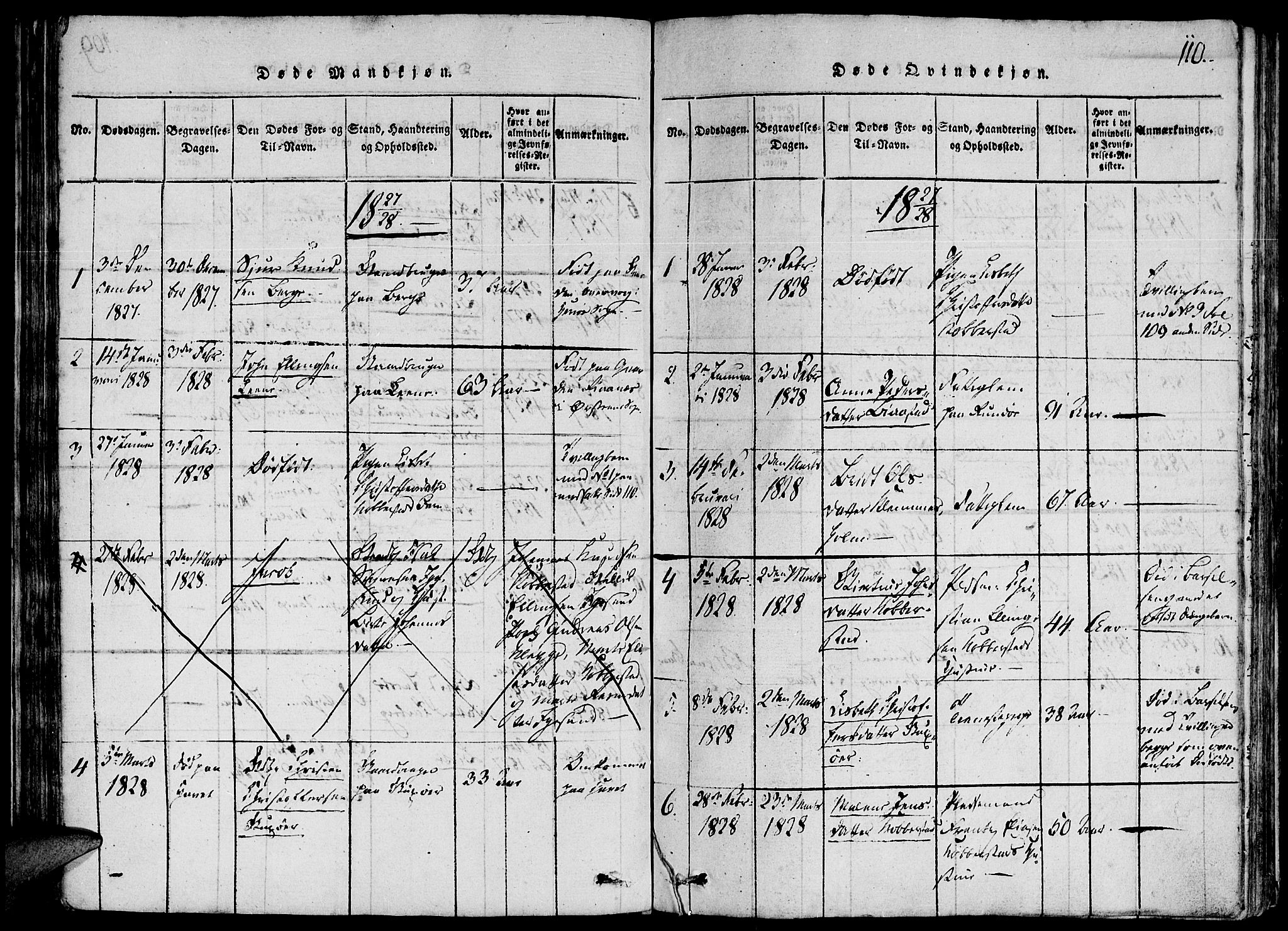 Ministerialprotokoller, klokkerbøker og fødselsregistre - Møre og Romsdal, AV/SAT-A-1454/507/L0069: Parish register (official) no. 507A04, 1816-1841, p. 110