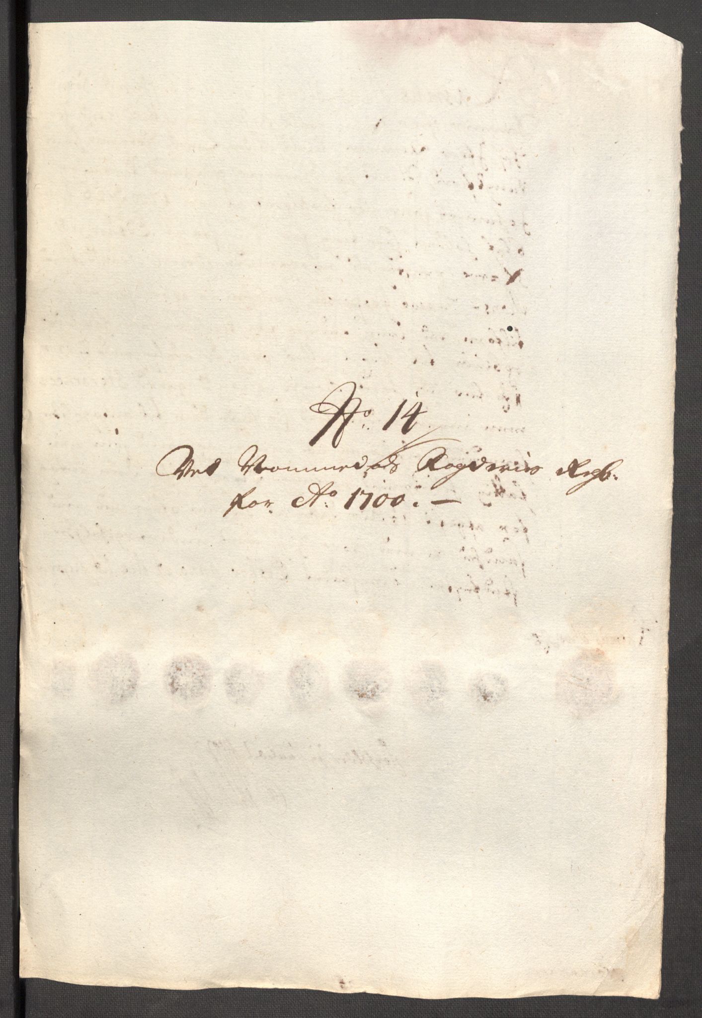 Rentekammeret inntil 1814, Reviderte regnskaper, Fogderegnskap, AV/RA-EA-4092/R64/L4426: Fogderegnskap Namdal, 1699-1700, p. 338