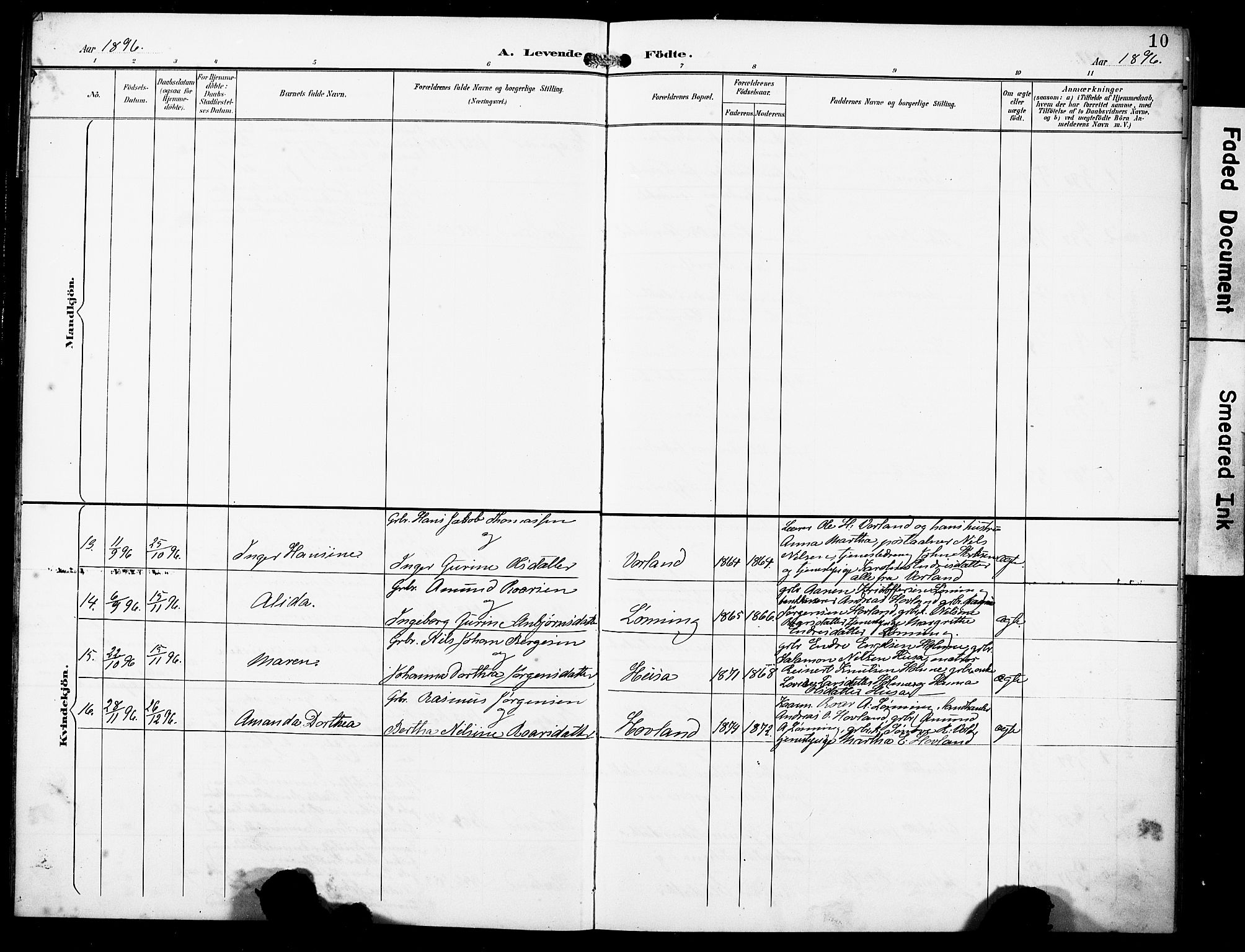 Finnås sokneprestembete, SAB/A-99925/H/Ha/Haa/Haad/L0002: Parish register (official) no. D 2, 1895-1906, p. 10