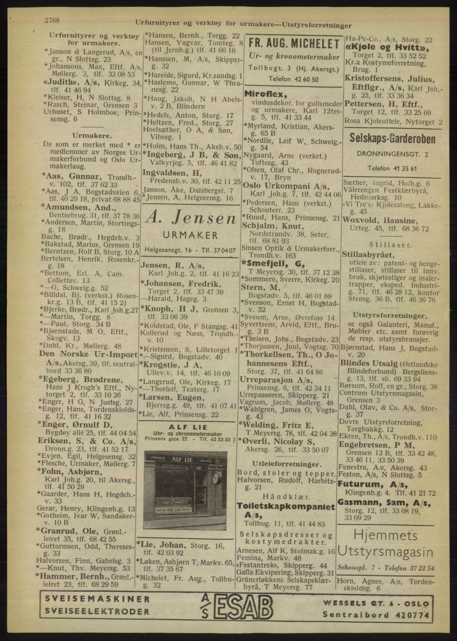 Kristiania/Oslo adressebok, PUBL/-, 1949, p. 2768