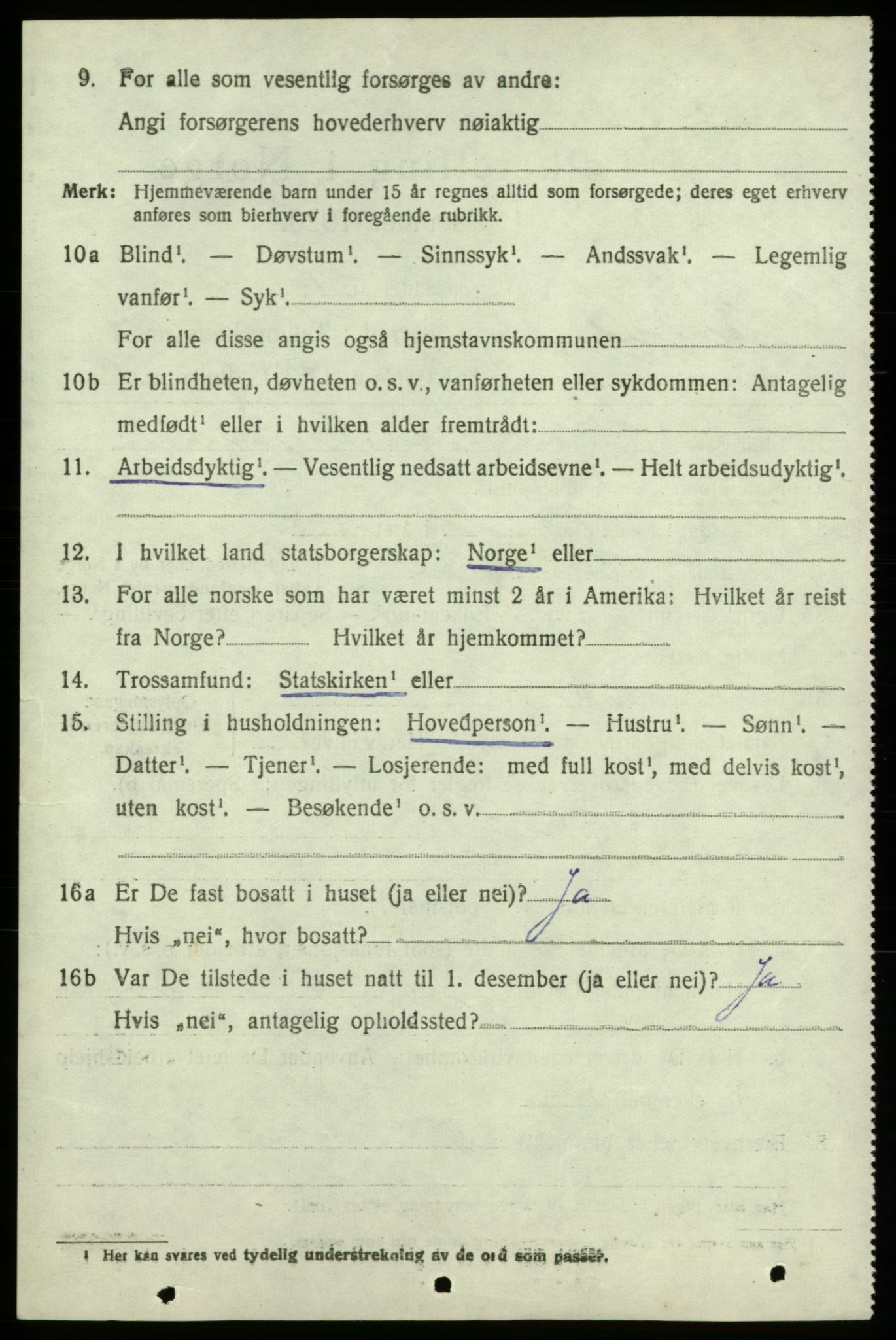 SAB, 1920 census for Strandebarm, 1920, p. 1875