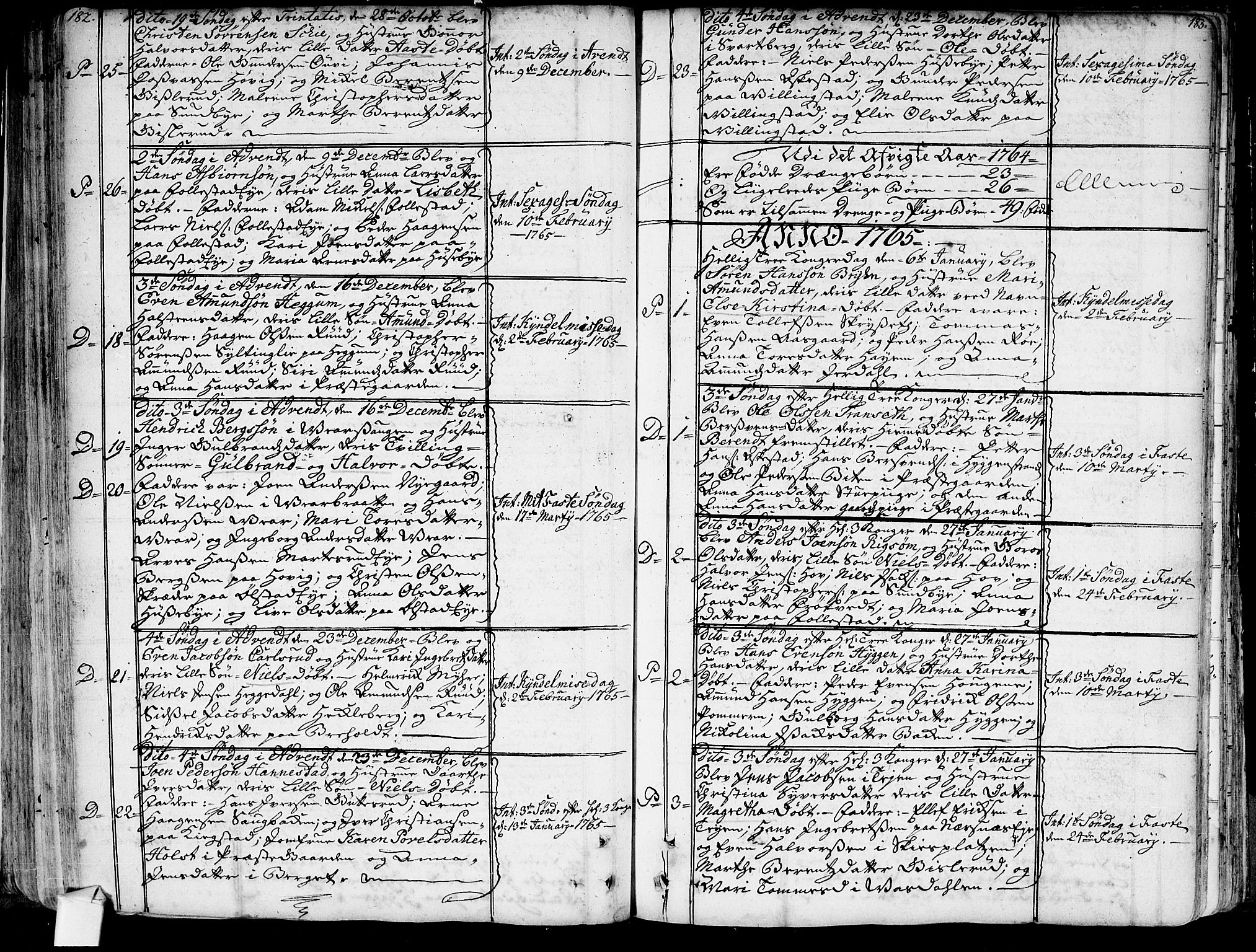 Røyken kirkebøker, SAKO/A-241/G/Ga/L0001: Parish register (copy) no. 1, 1740-1768, p. 182-183