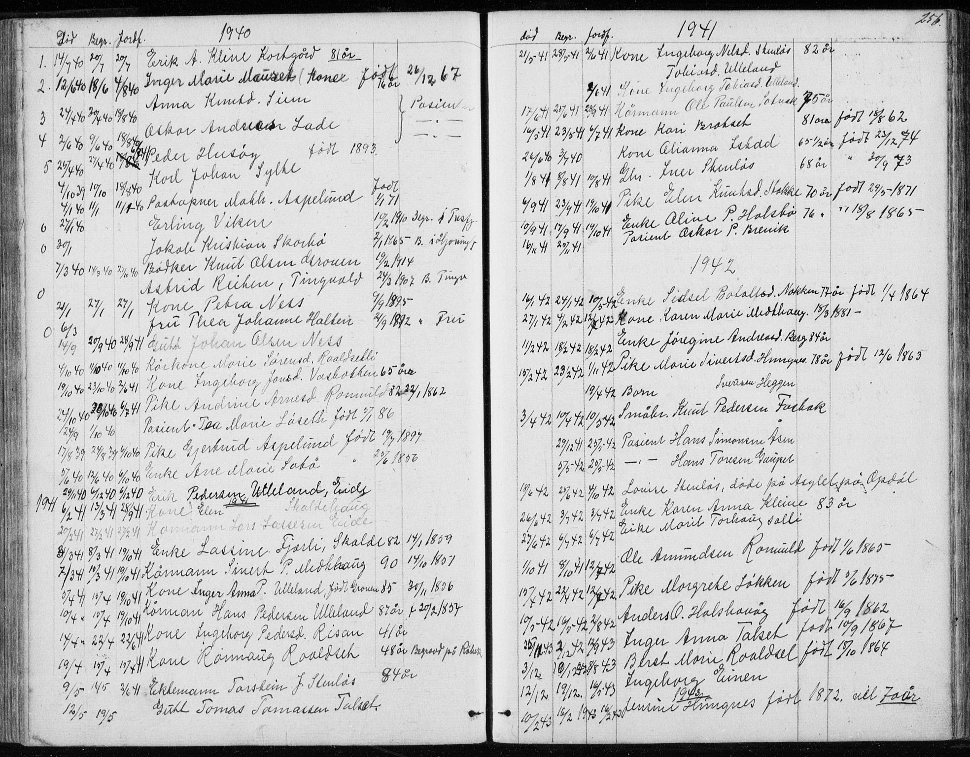 Ministerialprotokoller, klokkerbøker og fødselsregistre - Møre og Romsdal, SAT/A-1454/557/L0684: Parish register (copy) no. 557C02, 1863-1944, p. 256