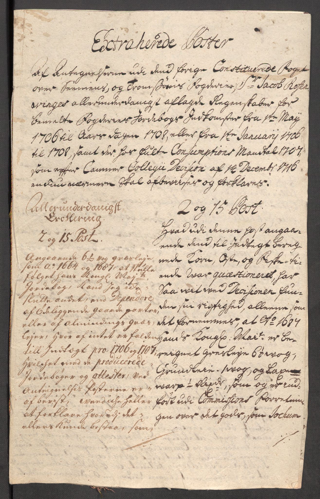 Rentekammeret inntil 1814, Reviderte regnskaper, Fogderegnskap, AV/RA-EA-4092/R68/L4756: Fogderegnskap Senja og Troms, 1705-1707, p. 512