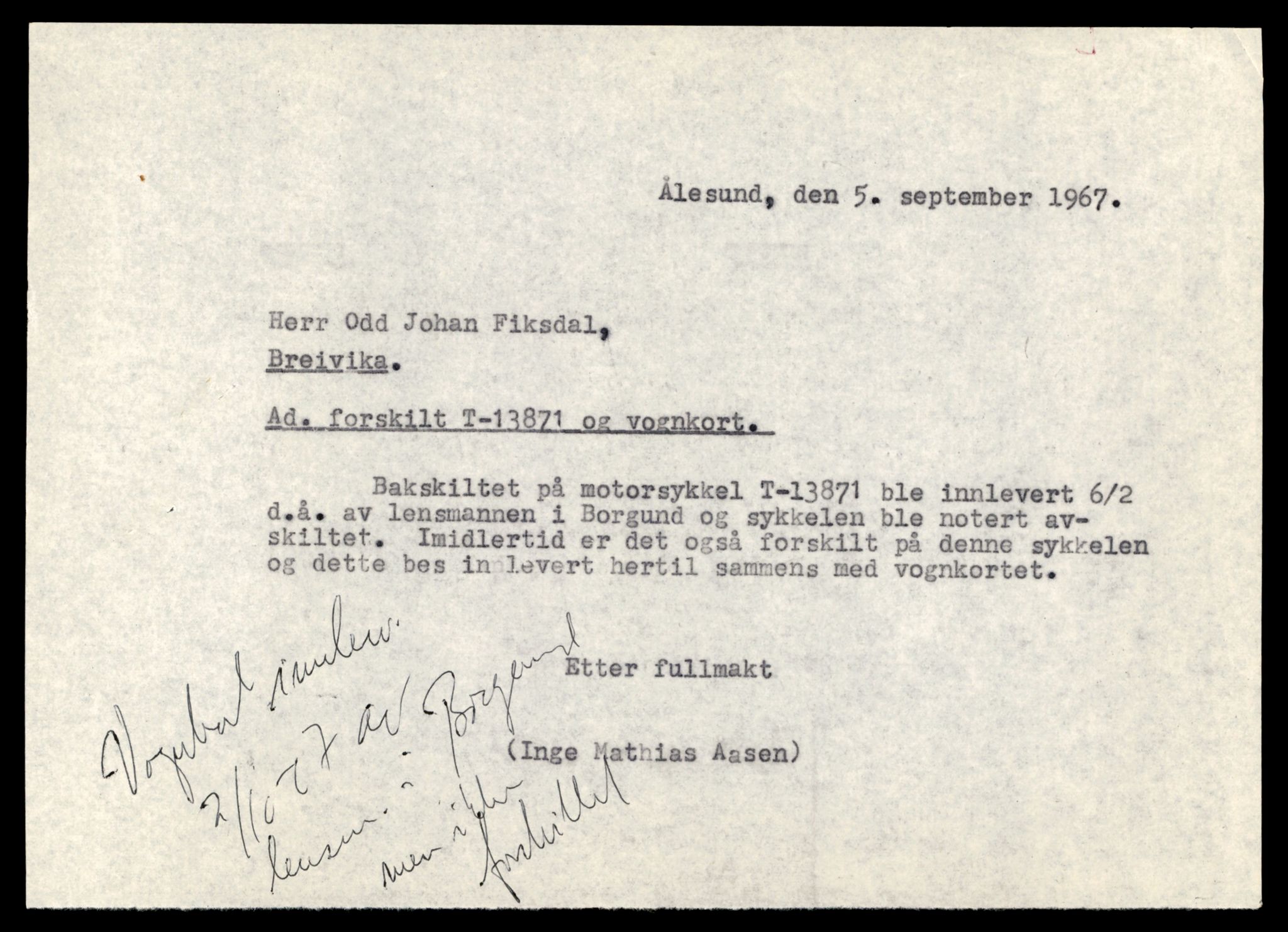 Møre og Romsdal vegkontor - Ålesund trafikkstasjon, AV/SAT-A-4099/F/Fe/L0041: Registreringskort for kjøretøy T 13710 - T 13905, 1927-1998, p. 2867