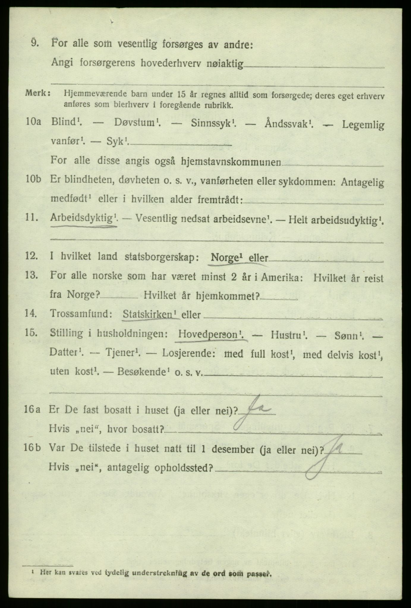 SAB, 1920 census for Fana, 1920, p. 13876