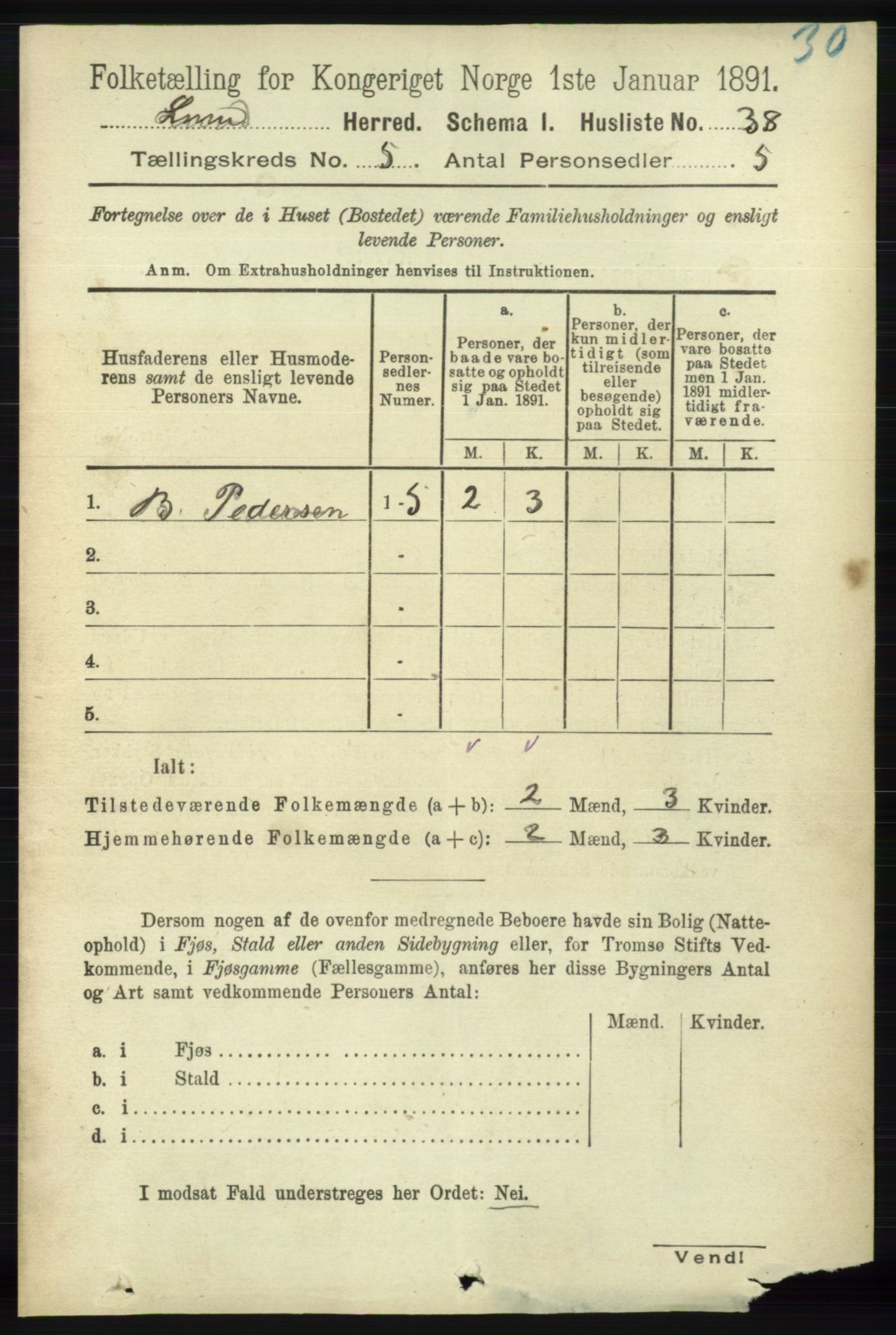 RA, 1891 census for 1112 Lund, 1891, p. 1708