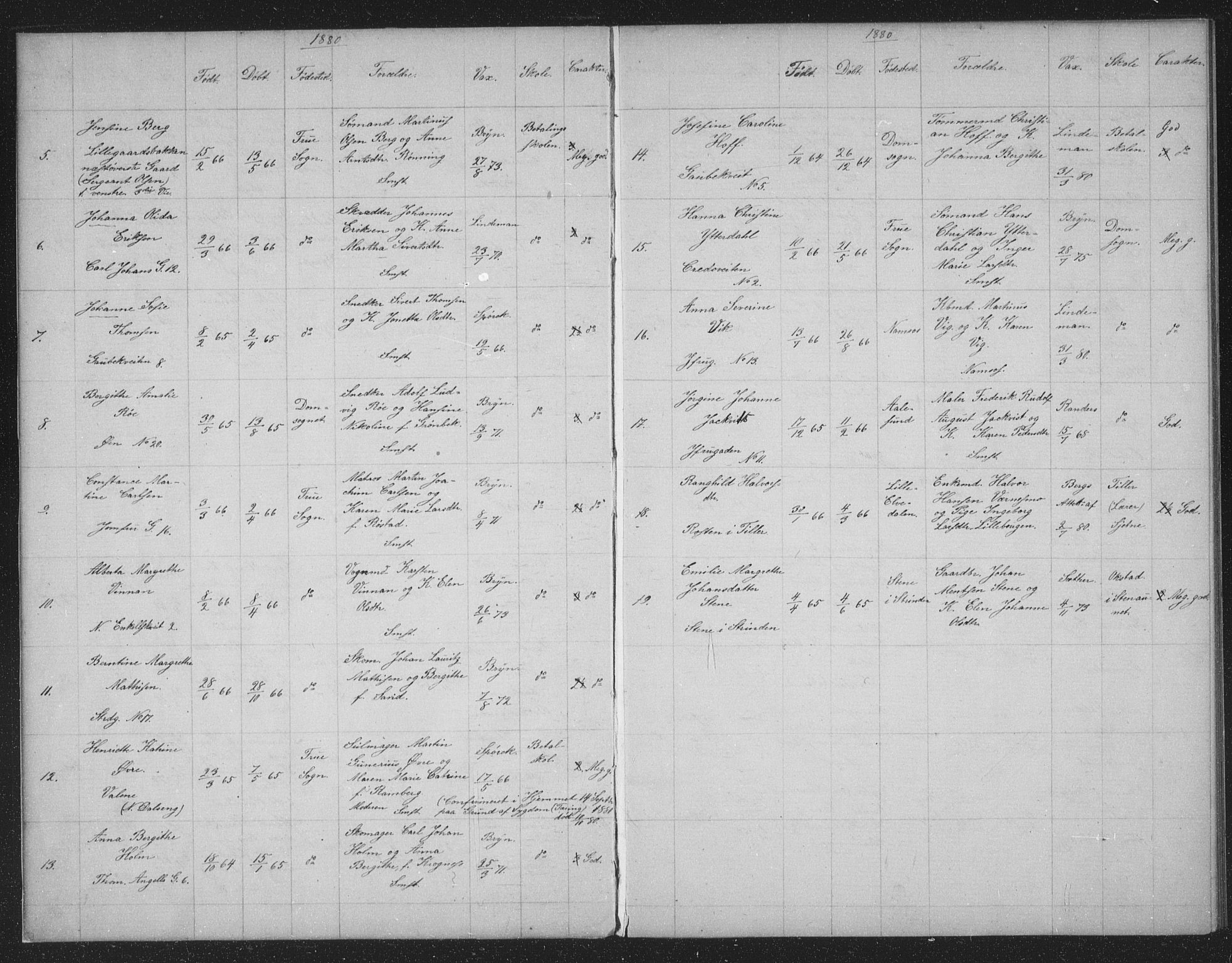 Ministerialprotokoller, klokkerbøker og fødselsregistre - Sør-Trøndelag, AV/SAT-A-1456/602/L0128: Curate's parish register no. 602B02, 1879-1895