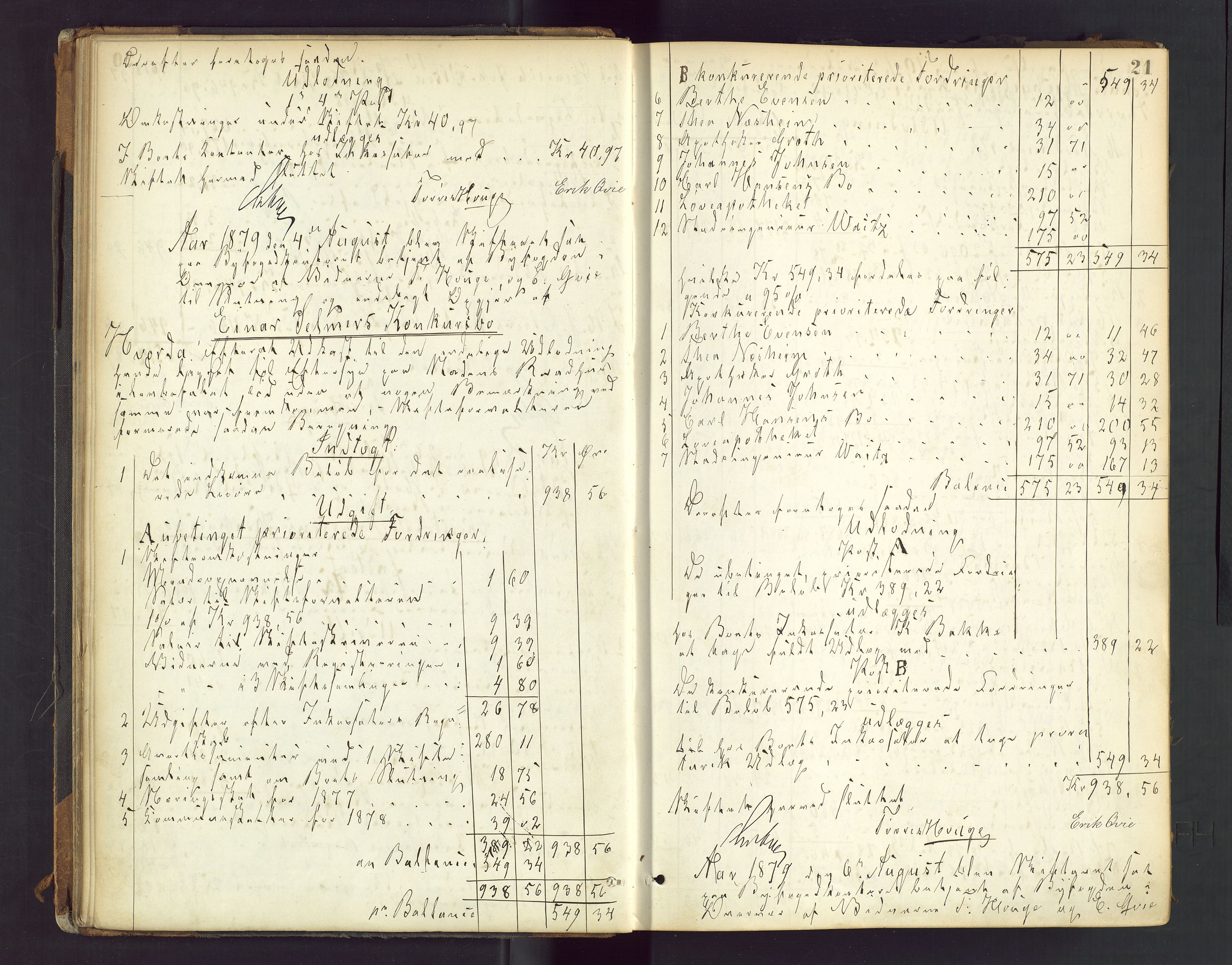 Stavanger byfogd, AV/SAST-A-101408/001/5/50/503BD/L0003: Skifteutlodningsprotokoll, 1878-1885, p. 21