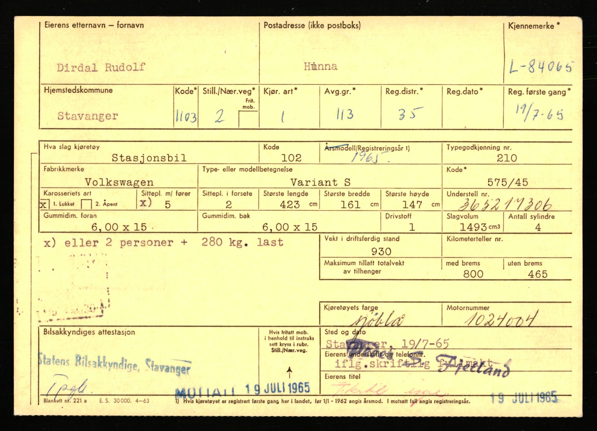 Stavanger trafikkstasjon, AV/SAST-A-101942/0/F/L0072: L-82200 - L-84099, 1930-1971, p. 2143