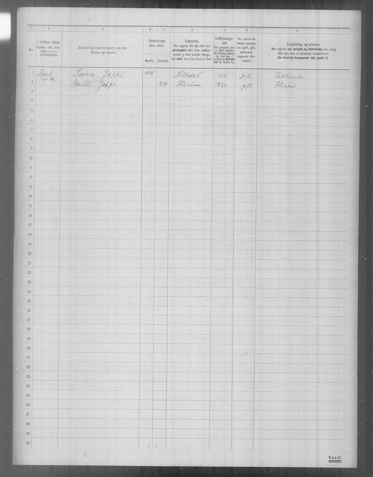 OBA, Municipal Census 1904 for Kristiania, 1904, p. 24233