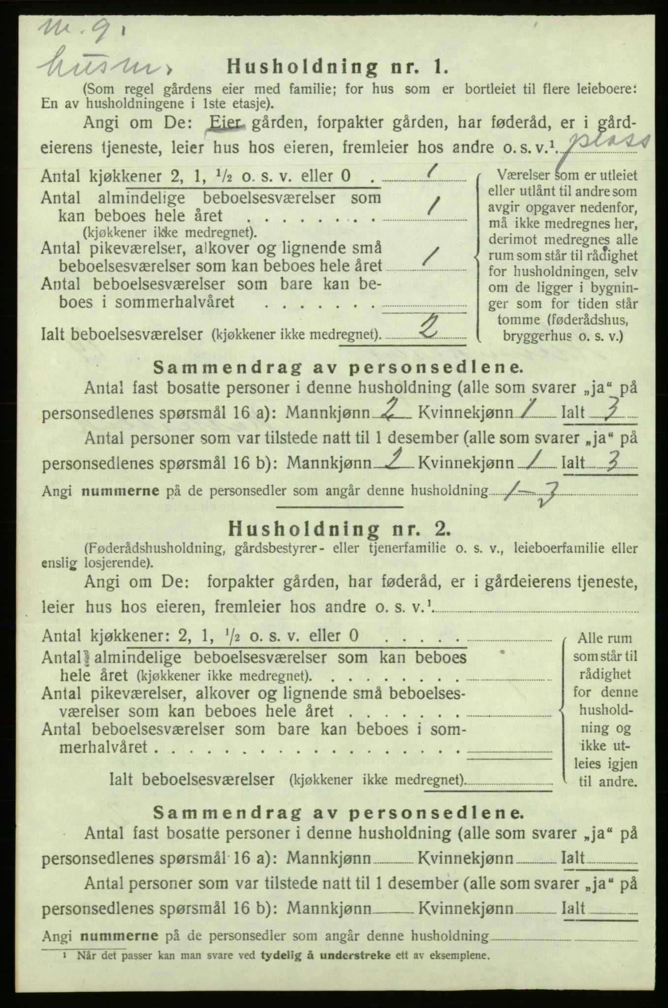 SAB, 1920 census for Kvinnherad, 1920, p. 1940