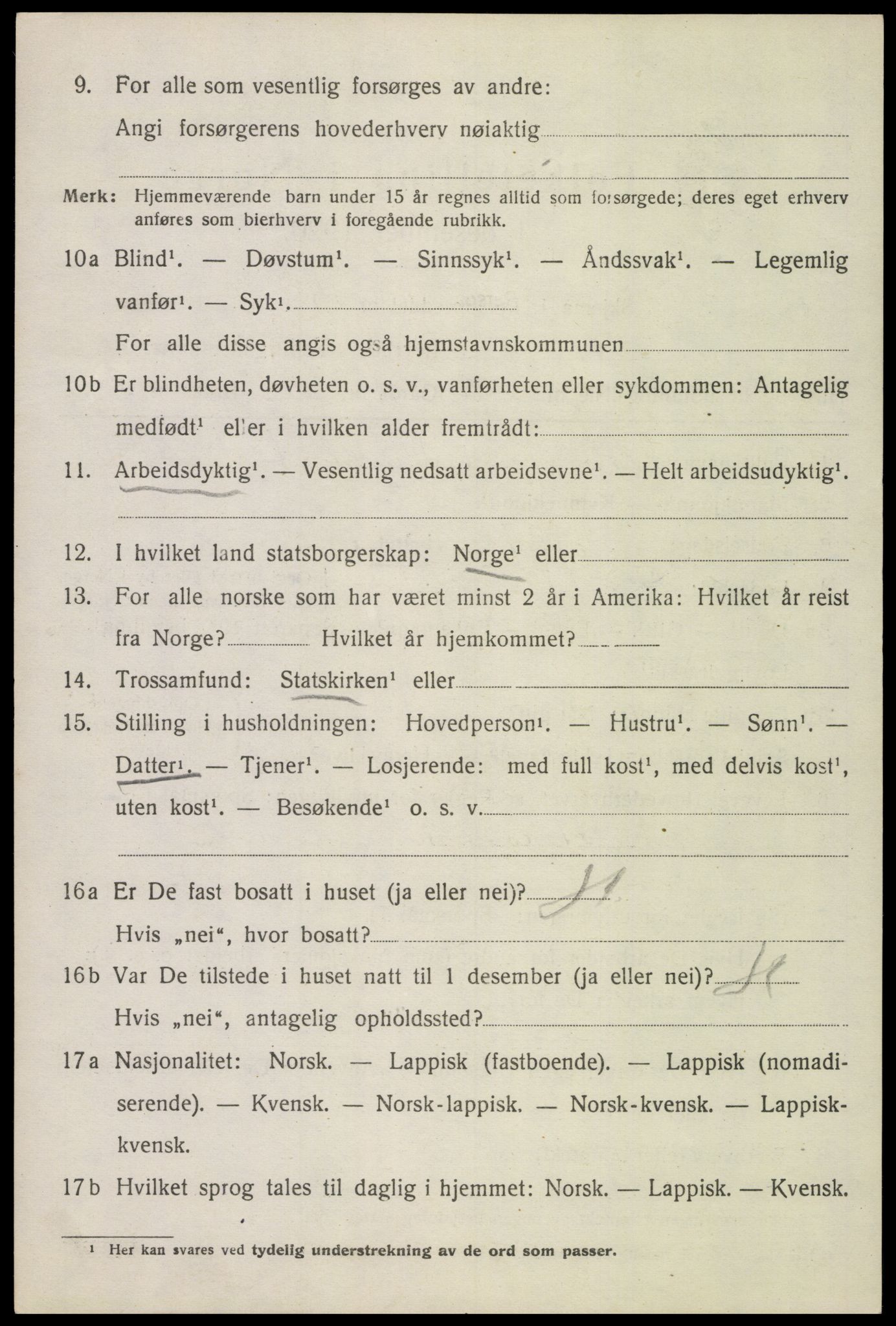 SAT, 1920 census for Øksnes, 1920, p. 2835