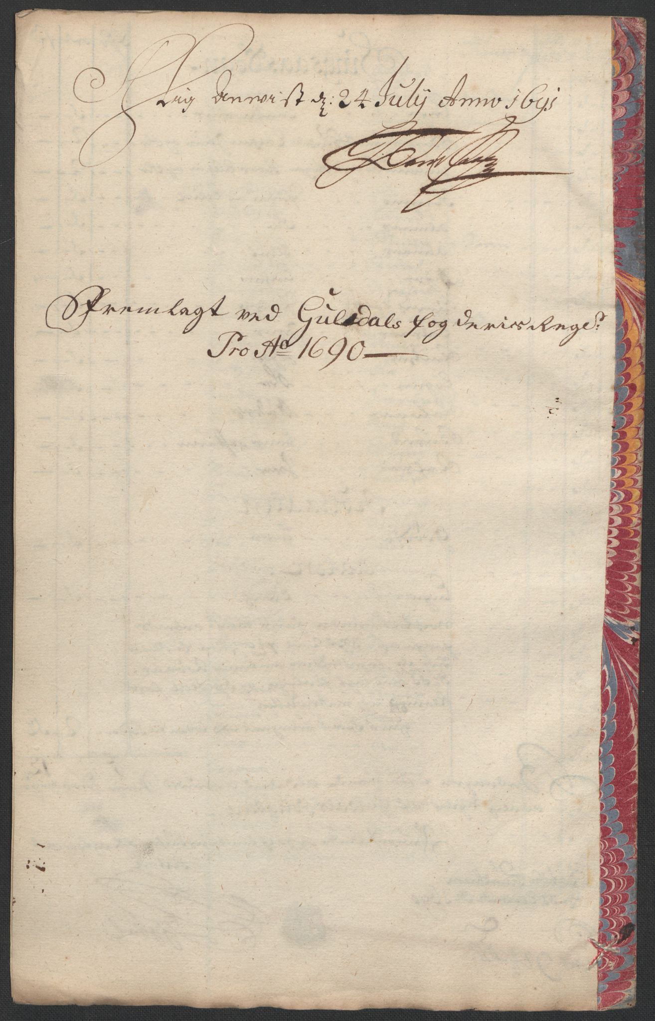 Rentekammeret inntil 1814, Reviderte regnskaper, Fogderegnskap, RA/EA-4092/R59/L3940: Fogderegnskap Gauldal, 1689-1690, p. 355
