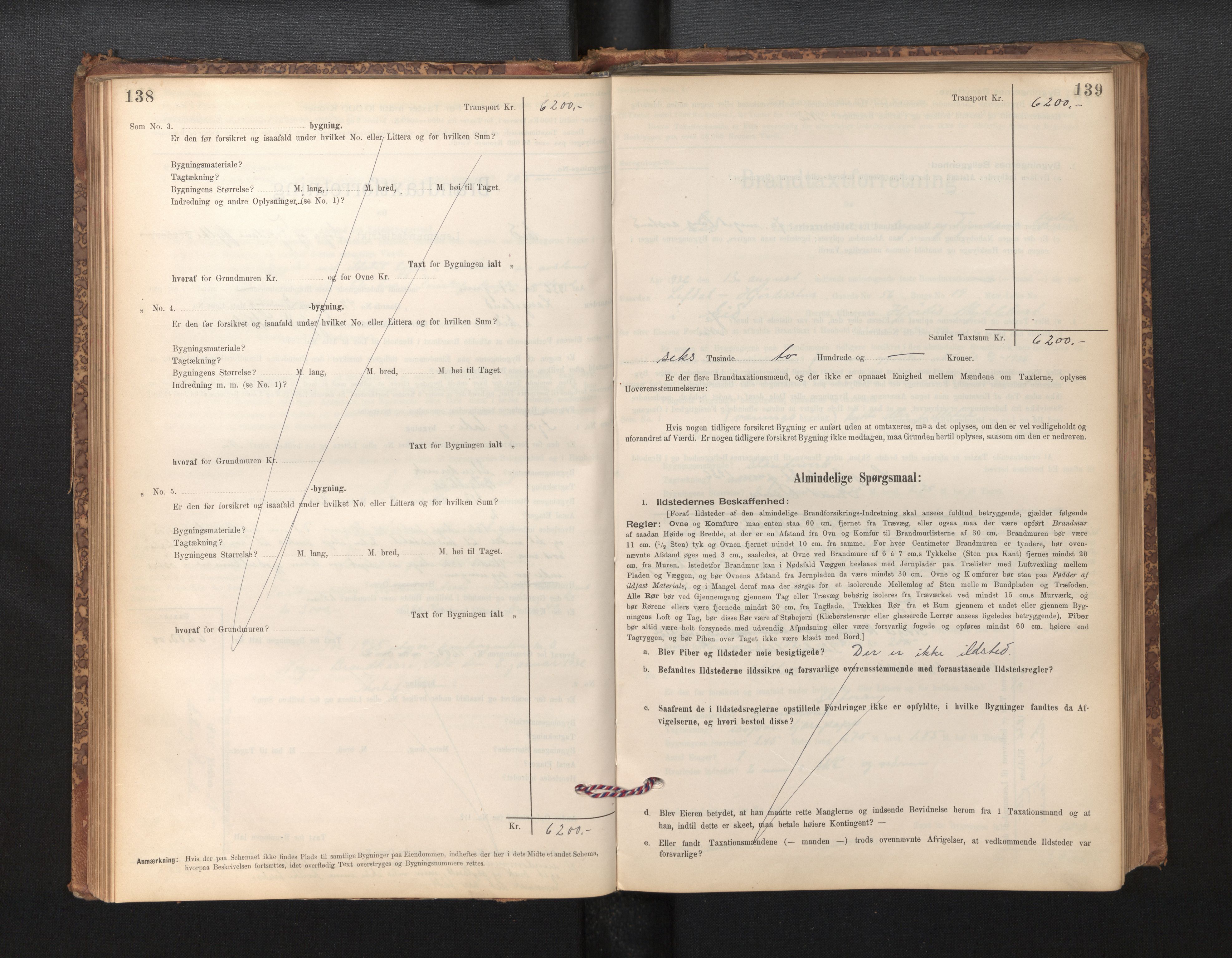 Lensmannen i Eid, SAB/A-27001/0012/L0007: Branntakstprotokoll, skjematakst, 1896-1929, p. 138-139